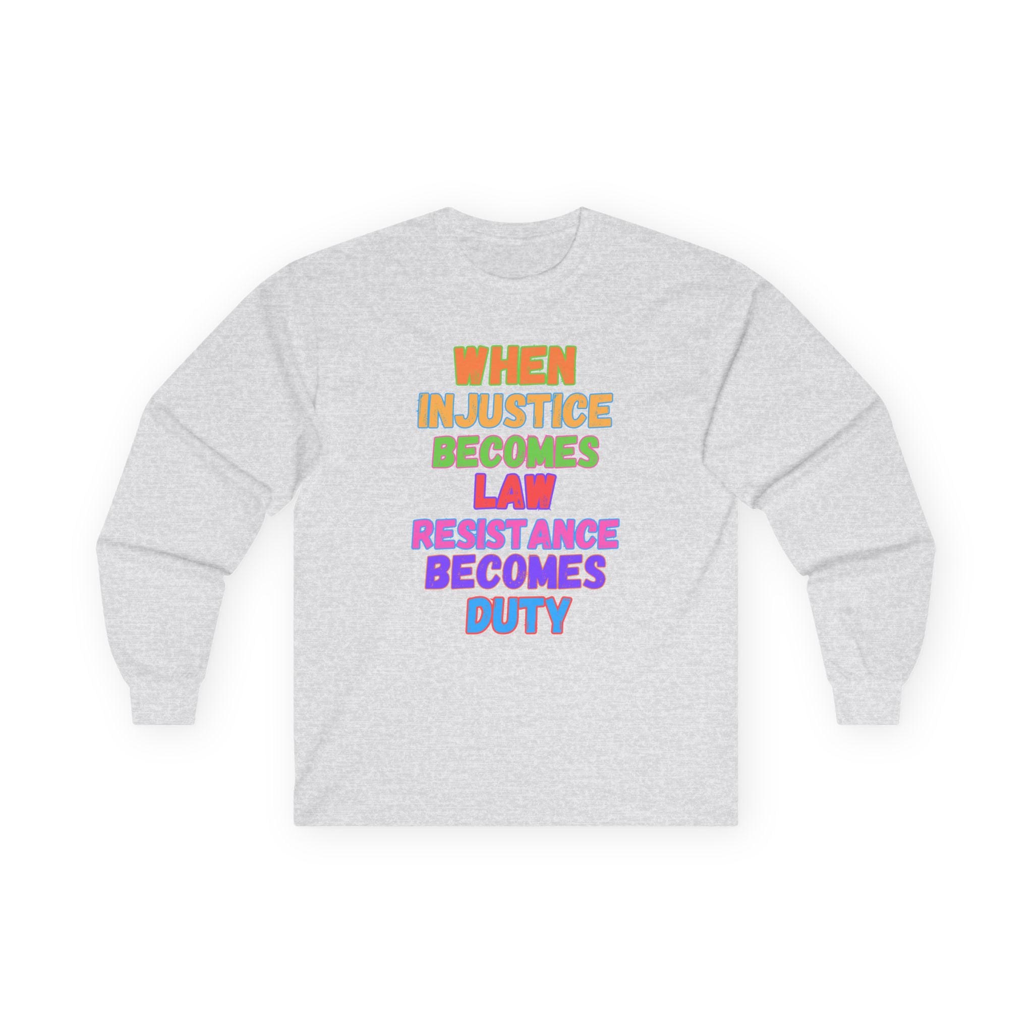 Resistance Tee, Anti Dictator Anti Trump, Stand up for Our Country, Save Democracy, Unisex Cotton Long Sleeve Shirt, Activist Apparel,