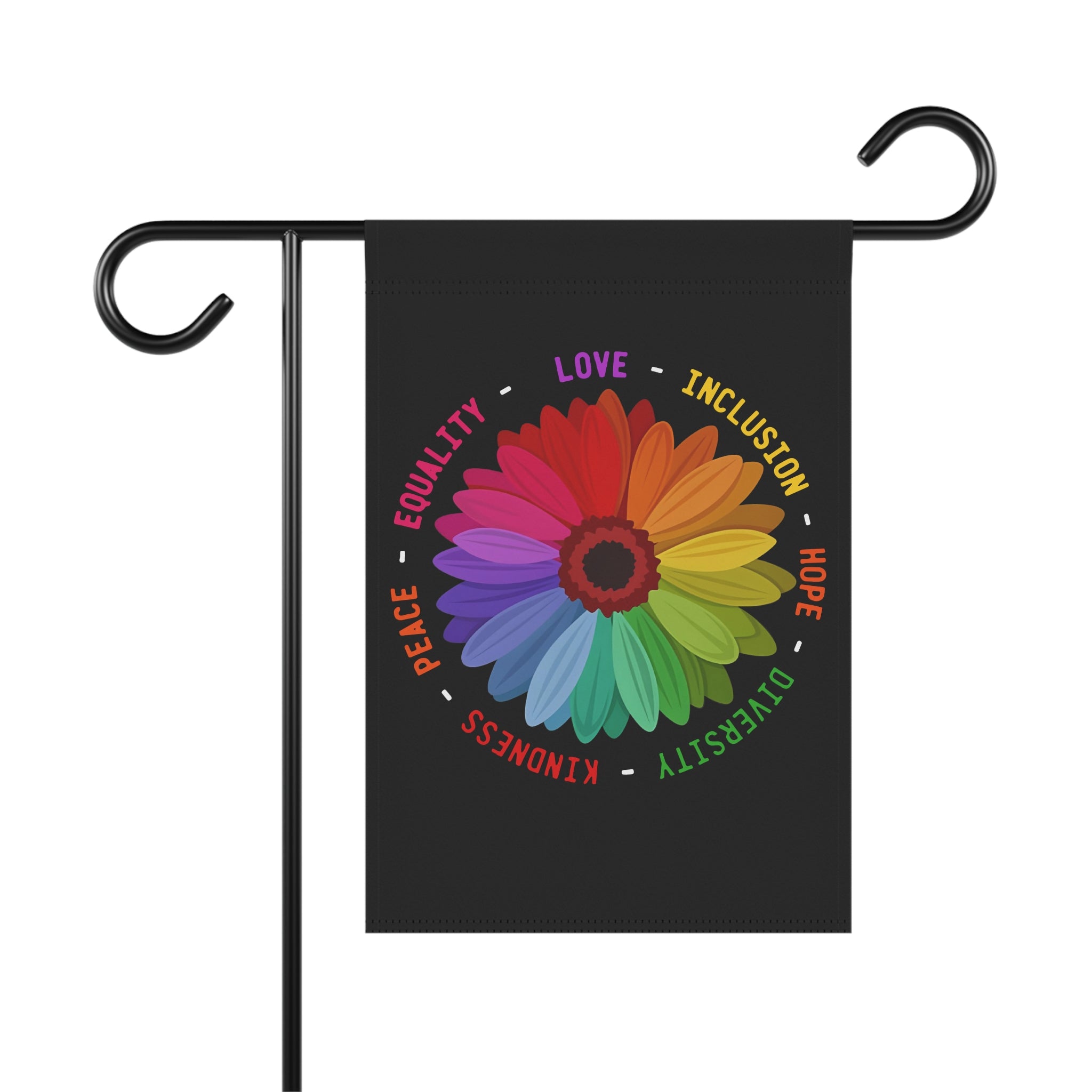 Flag, Equality Kindness Anti Trump Inclusion Banner - Garden House Wall Decor, Political Protest Sign, Social Justice Art, Feminist Activist