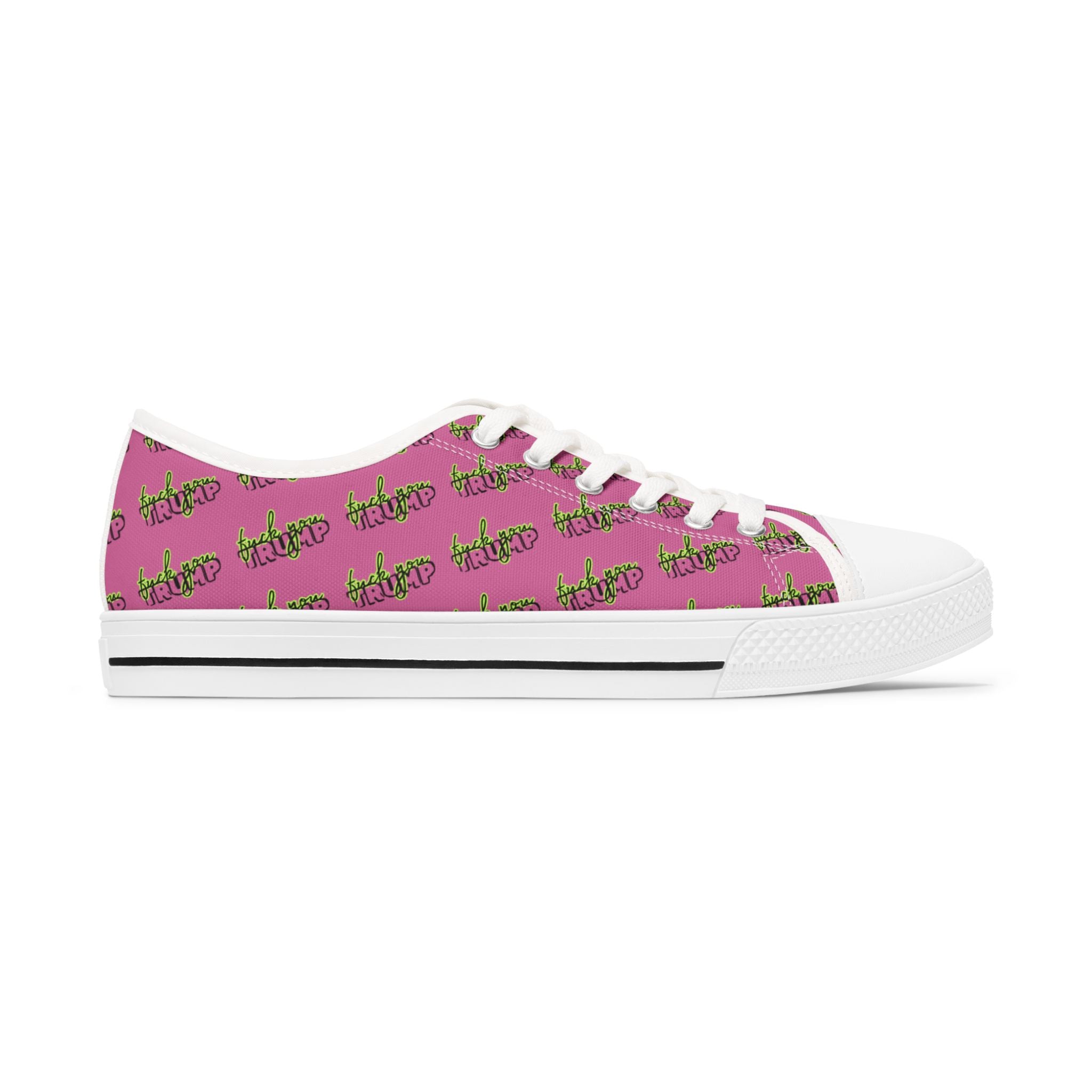 Political Rights Activists Low Top Sneakers, Anti Trump FDT Shoes, Activist Sneakers, Political Humor Sneakers, Women's Activist Footwear