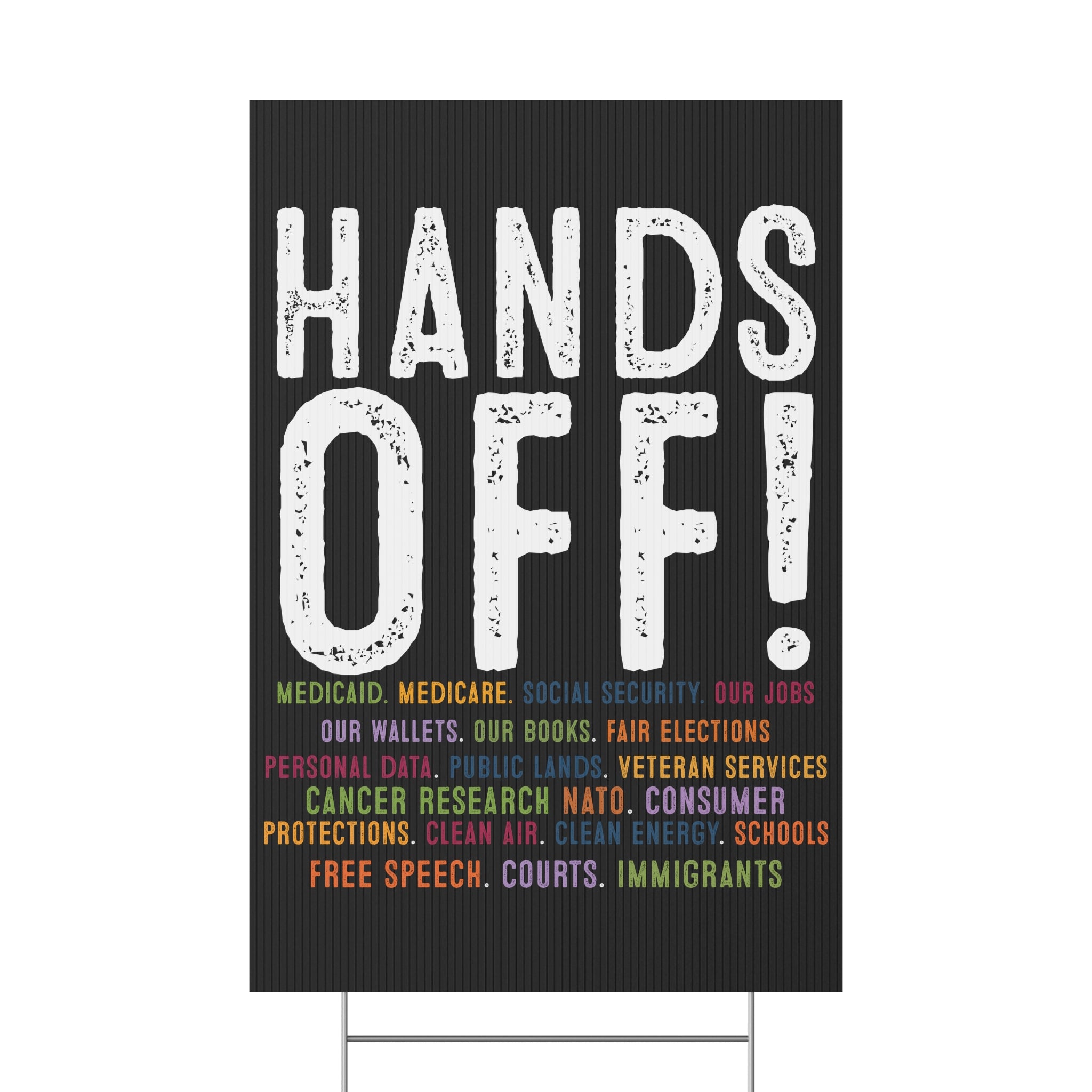 Political Rights Activists Protest Sign, Anti Trump Resist Plastic Yard Sign, Resistance Movement Decor, Activism Demonstration Banner