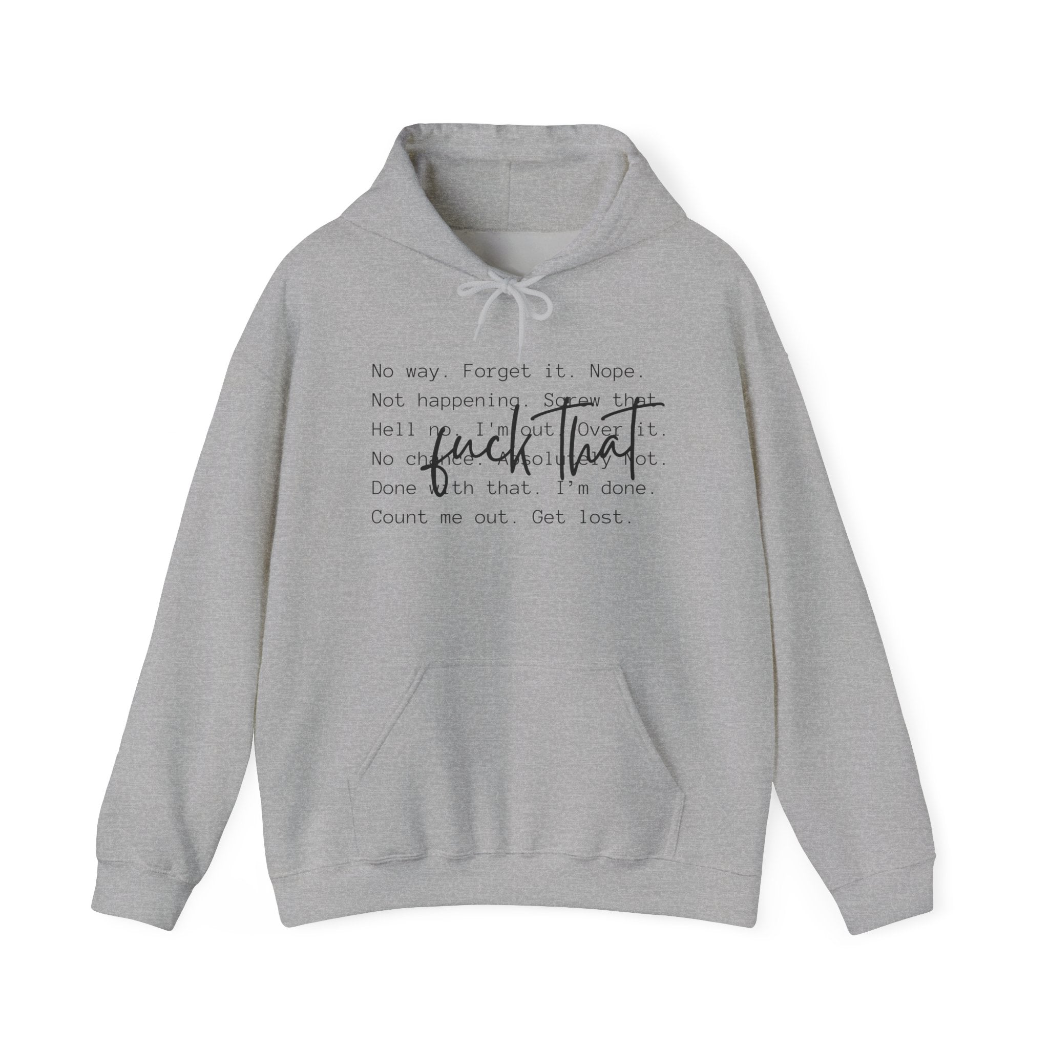 Not Dealing With Your Problems Unisex Hoodie - Trending Mental Health Sweatshirt, Cute Font Gift Idea, Cozy Pullover Jumper, Anxiety