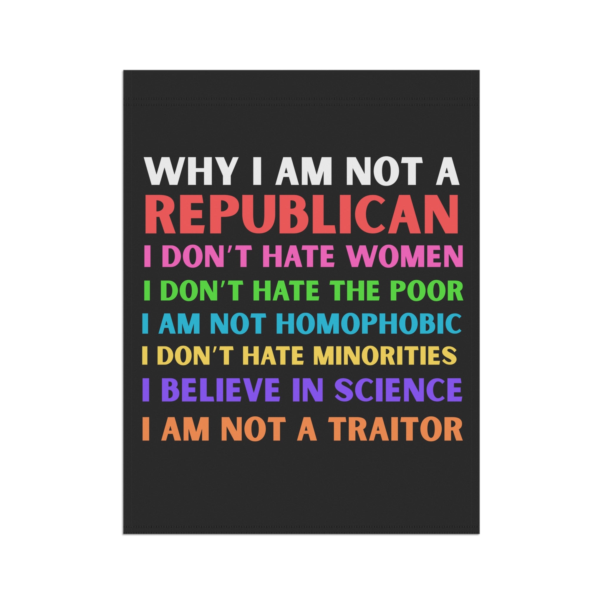 Flag Banner, Anti Trump, Resist, Equality Inclusion, Rainbow Protest Sign, LGBTQ Pride Decor, Activist Gift, Political Statement, Social