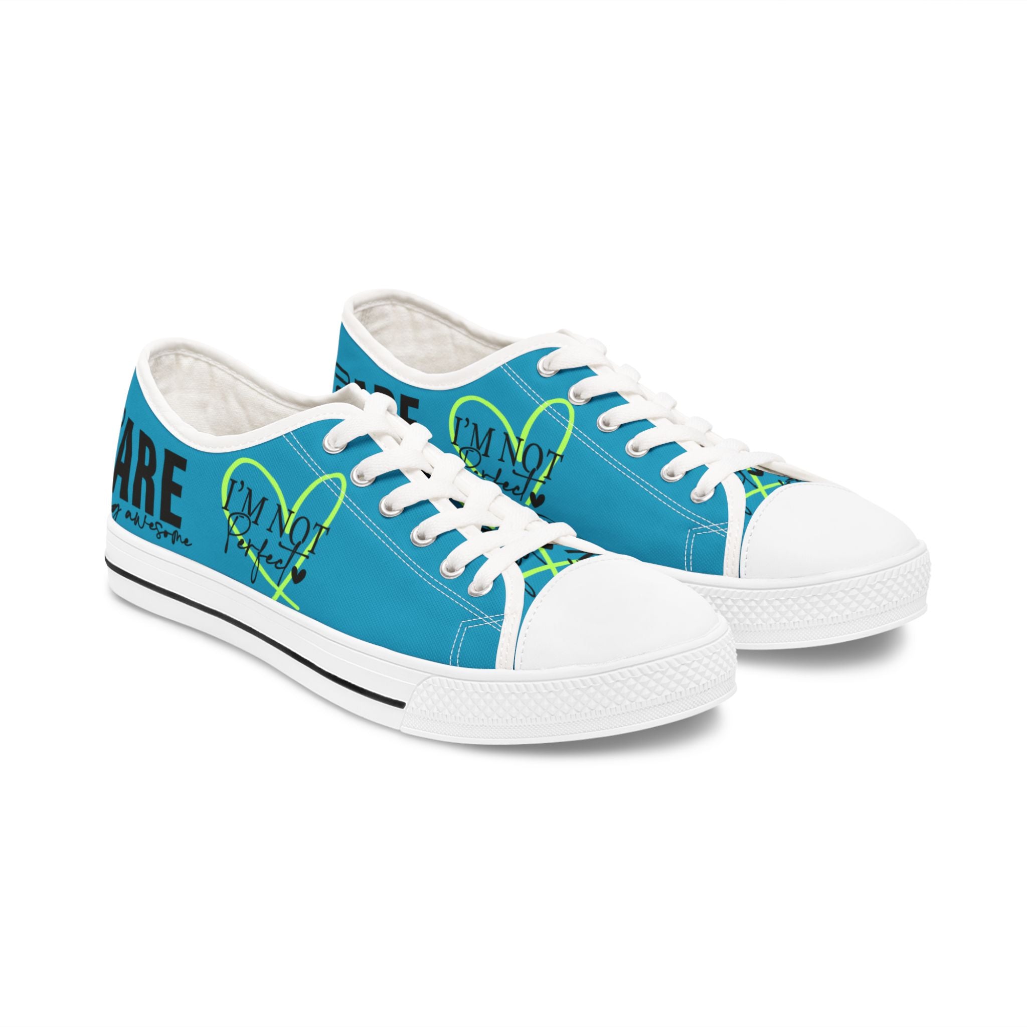 Empowering Women's Sneakers, Inspirational Quote Shoes, Female Power Low Top Sneakers, Motivational Footwear, Feminist Athletic Shoes