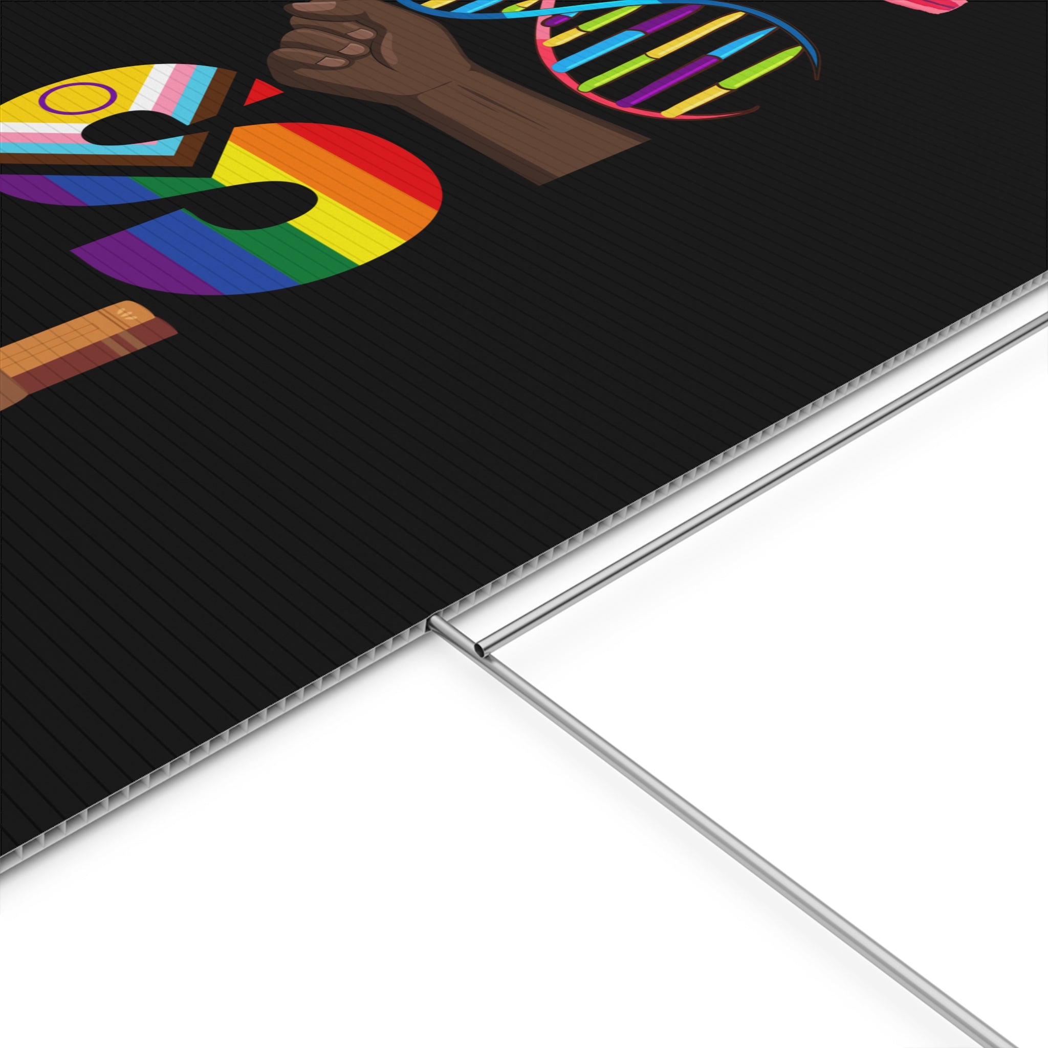 Political Rights Activist Plastic Yard Sign, Anti Trump Resist Protest Rally Protester Decoration, Liberal Democrat Home Lawn Outdoor