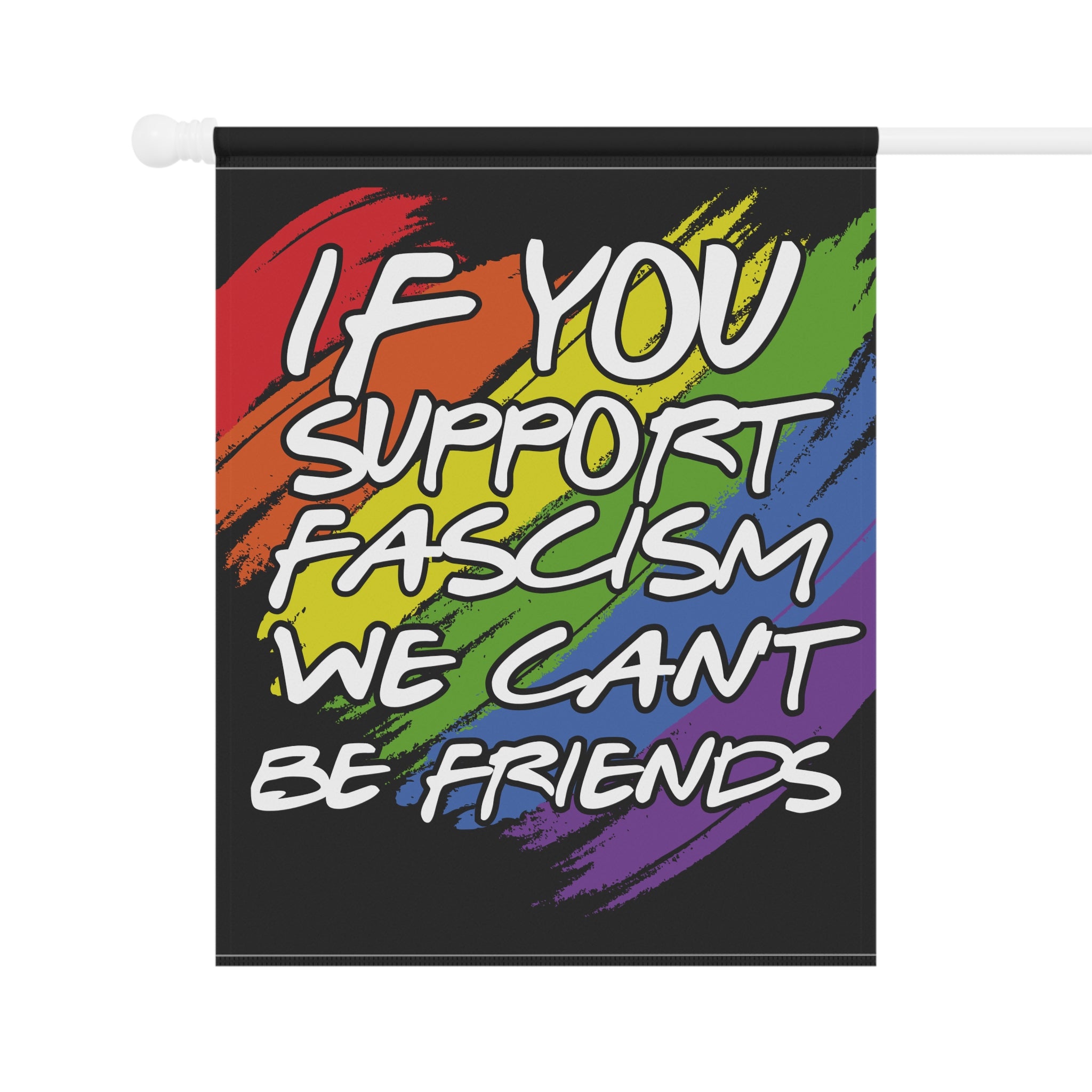 Flag, Anti Trump, Fight Fascism, Graffiti, Rainbow, Human Rights Activists, Banner, Wall Art, Home Decor, Protest Sign, Yard Decoration,