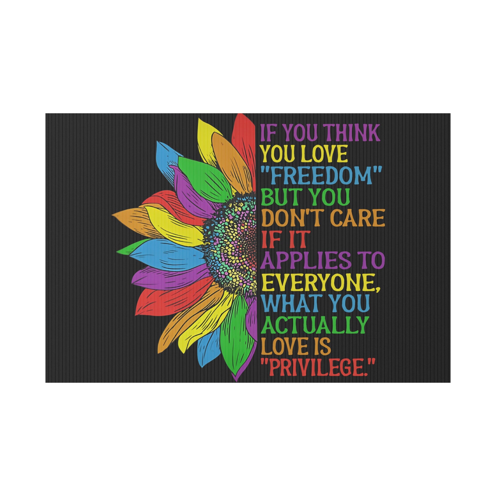 Plastic Yard Sign, Rights Activists Protest For Freedom Against Trump, Political Protest Decor, Activist Gift, Demonstration Sign, Civil