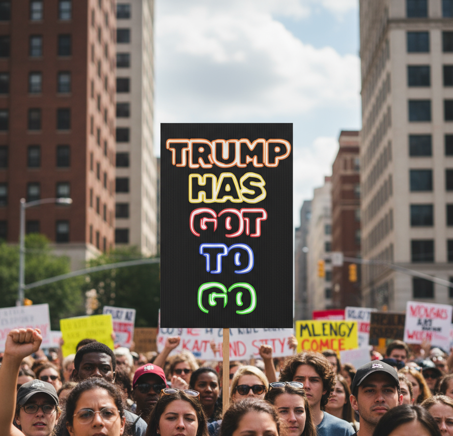 Political Rights Activists Plastic Yard Sign, Anti Trump Save Democracy Protester Sign, Political Yard Art Decor, Resistance Movement