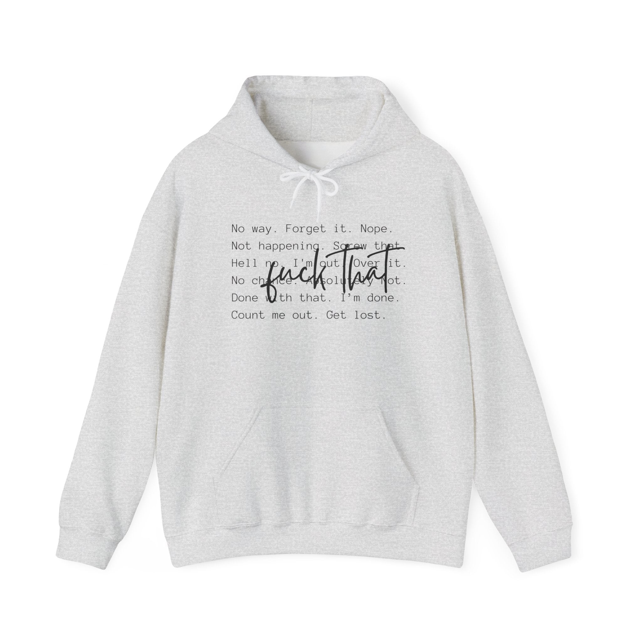 Not Dealing With Your Problems Unisex Hoodie - Trending Mental Health Sweatshirt, Cute Font Gift Idea, Cozy Pullover Jumper, Anxiety