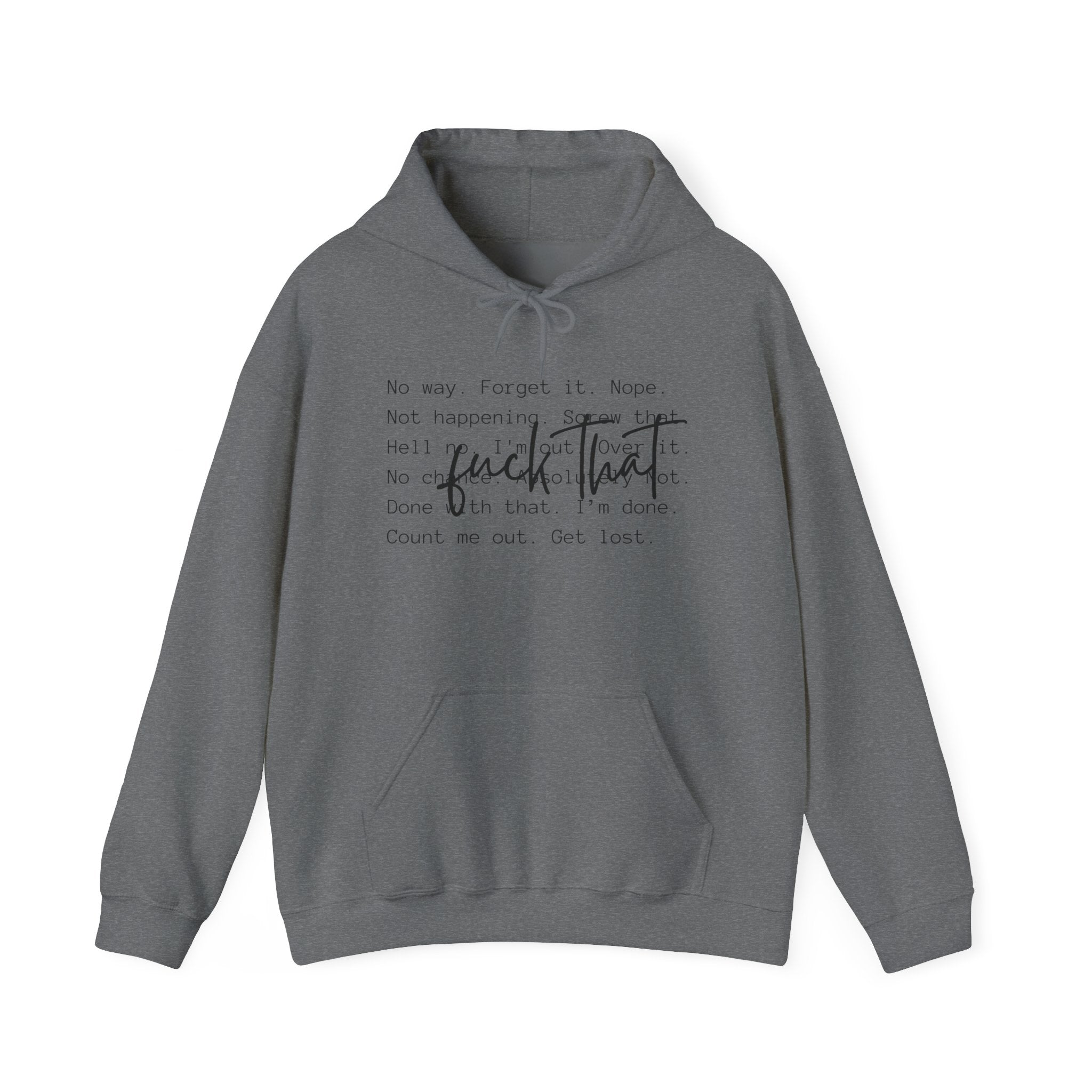 Not Dealing With Your Problems Unisex Hoodie - Trending Mental Health Sweatshirt, Cute Font Gift Idea, Cozy Pullover Jumper, Anxiety