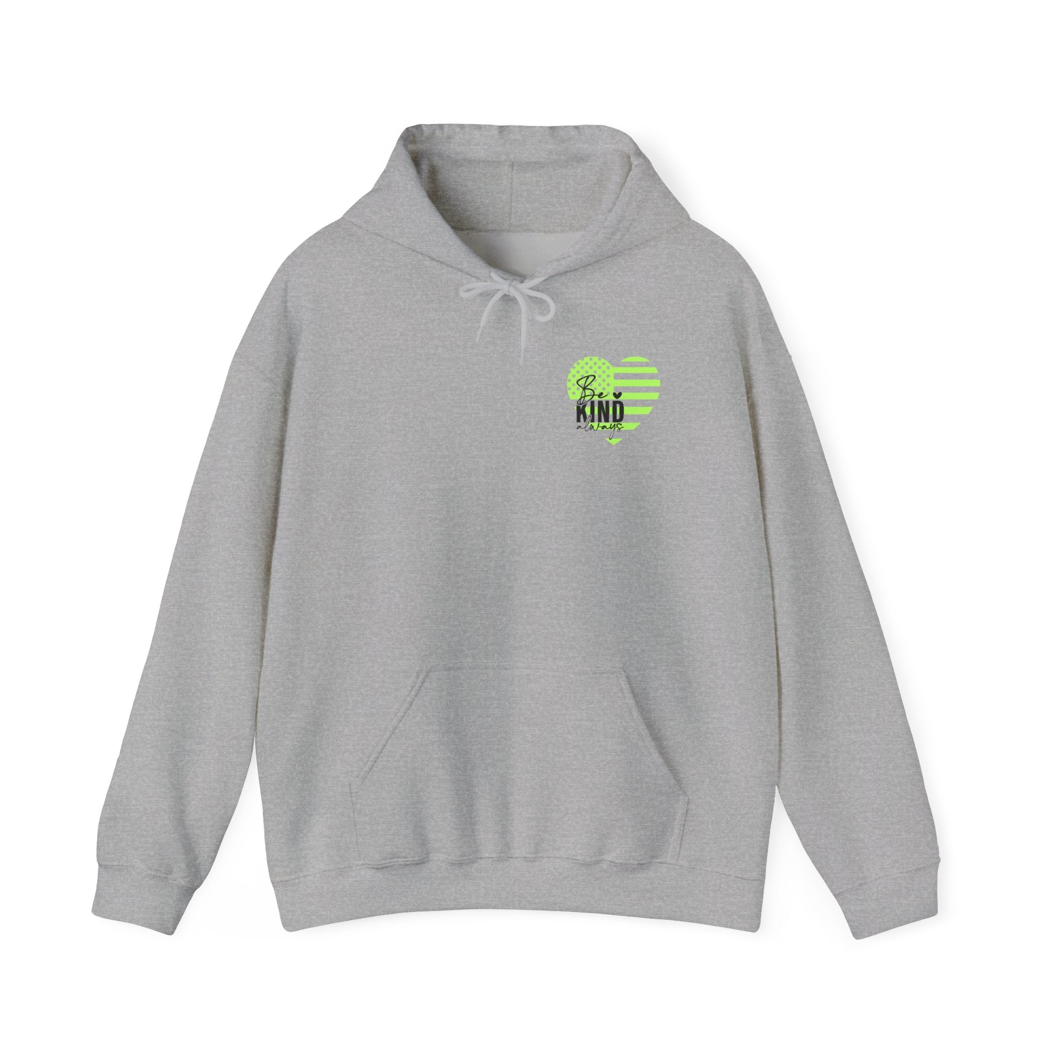 Be Kind Always Inspirational Hoodie, Bright Colors, Unisex Sweatshirt, Positive Quote Long Sleeve, Gift for Men Women Teens, Cozy Jumper,