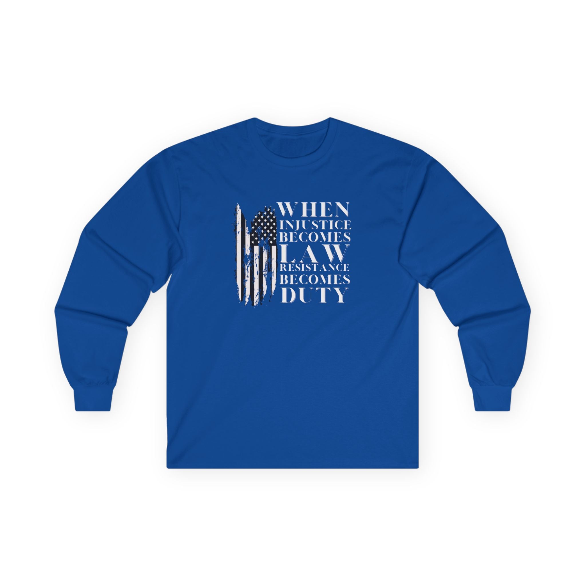 Anti Trump No Kings Activist Long Sleeve Tee, Feminist Protest Shirt, Social Justice Top, Political Statement Apparel, Protester Graphic Tee
