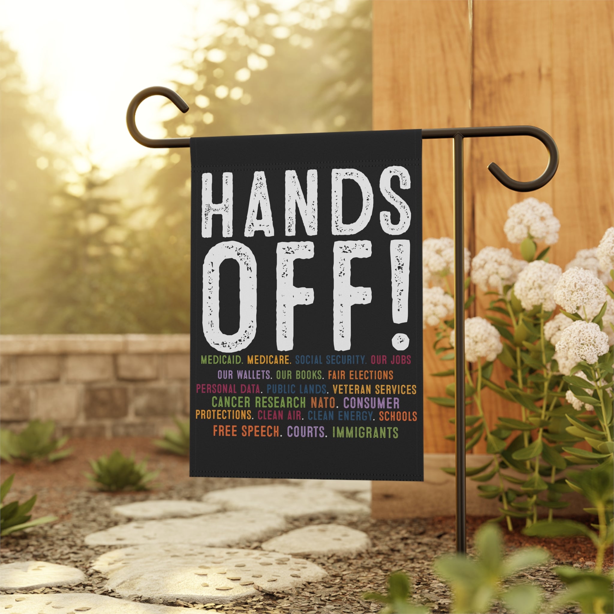 Banner, Anti Trump Political Activist Protest Resist Flag, Activism Garden House Decor, Protester Gift, Liberal Democrat Yard Sign,