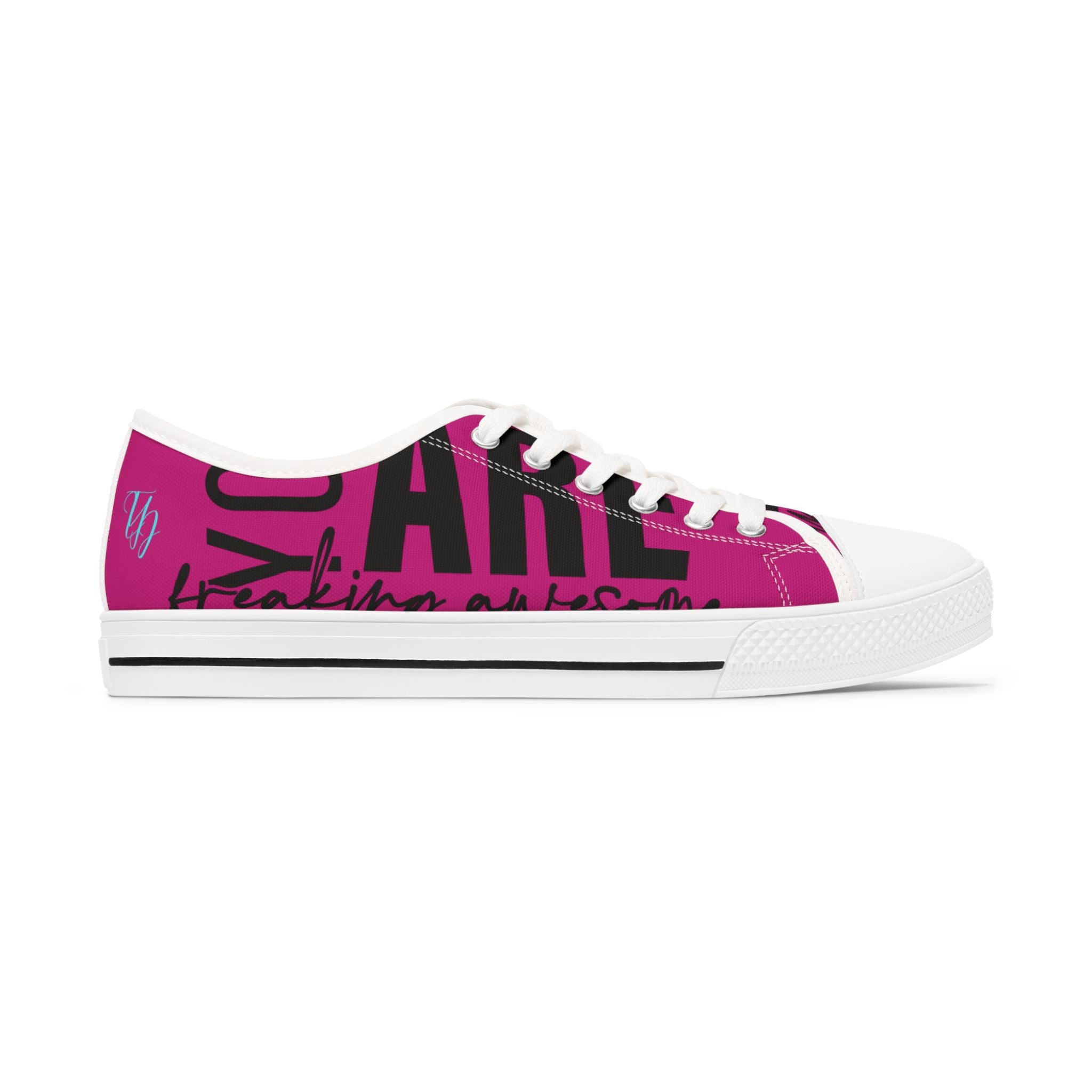 Motivational Low Top Sneakers for Women - Inspirational Quotes Athletic Shoes, Positive Affirmation Footwear, Empowering Sneaker Gift,