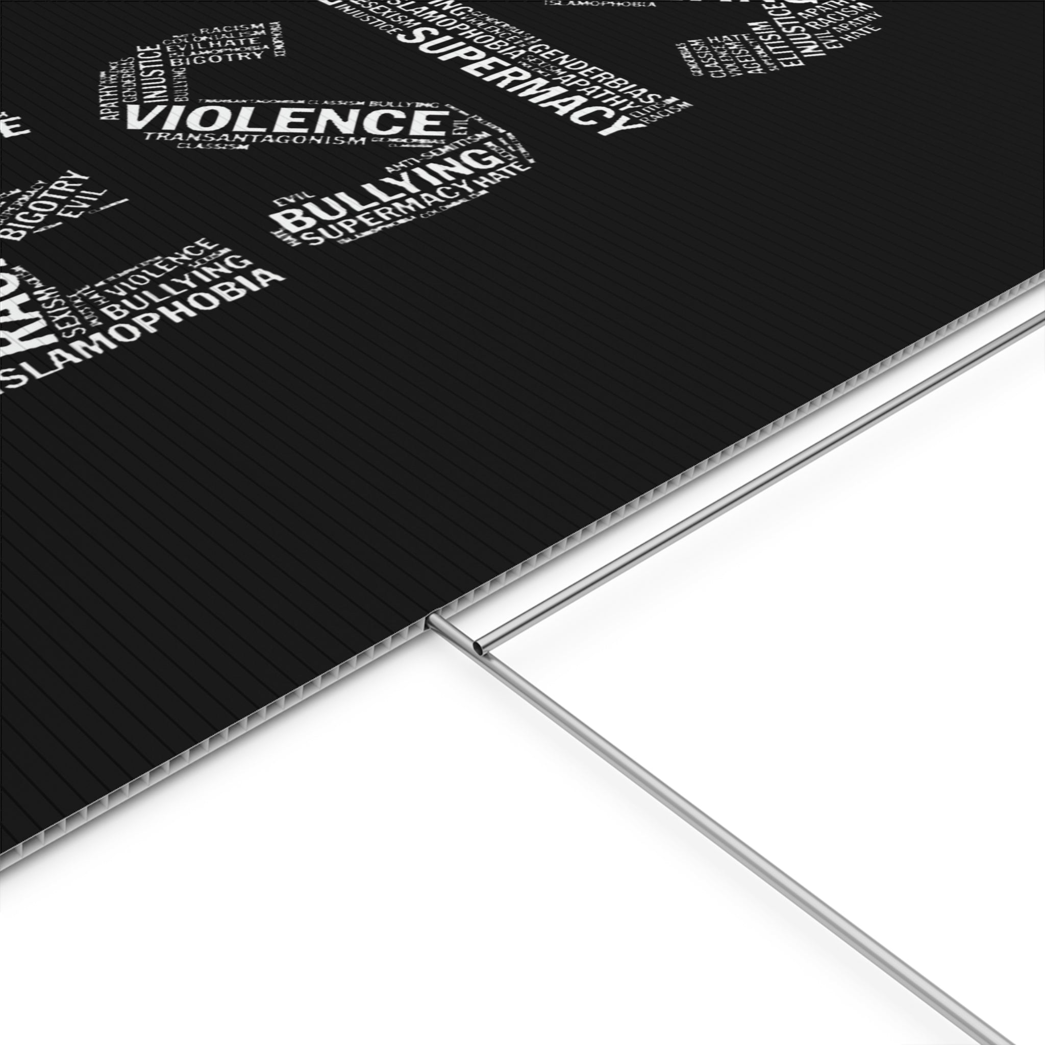 Yard Sign: Anti Trump Resistance Protest, Save Democracy, Human Rights Political Activists