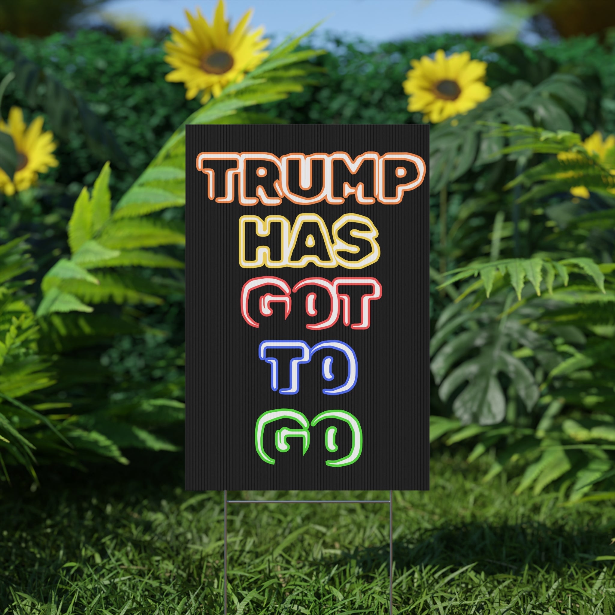 Political Rights Activists Plastic Yard Sign, Anti Trump Save Democracy Protester Sign, Political Yard Art Decor, Resistance Movement