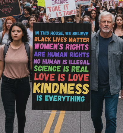 Rainbow Colored Equality Plastic Yard Sign - LGBTQ Rights Activist Yard Decor, Social Justice Outdoor Sign, LGBTQ Pride Protest Poster,