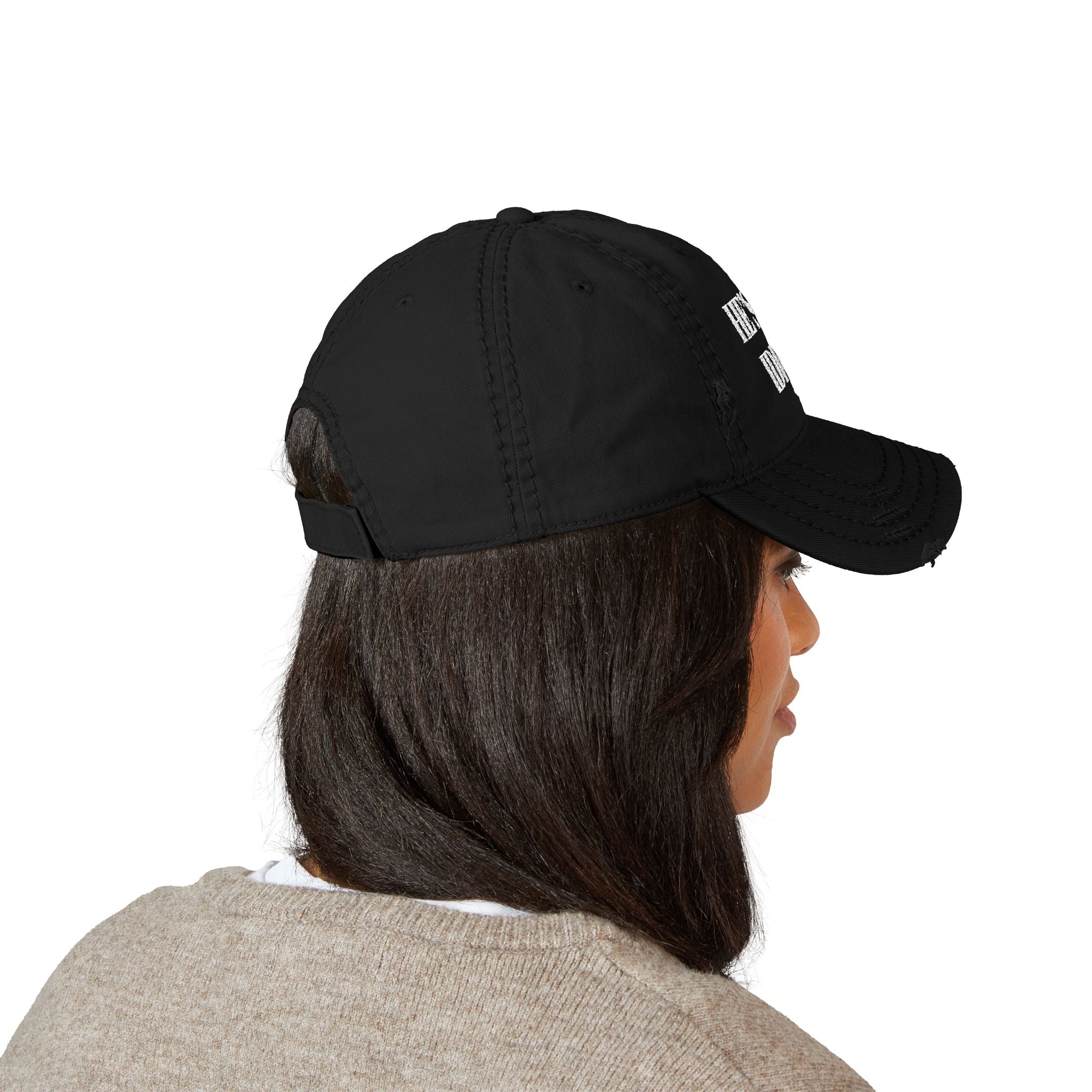 Disressed Hat - Anti Trump Vintage Style Protest Resist "He's an Idiot", Liberal Fashion Gifts, Human Rights Activists Political Humor