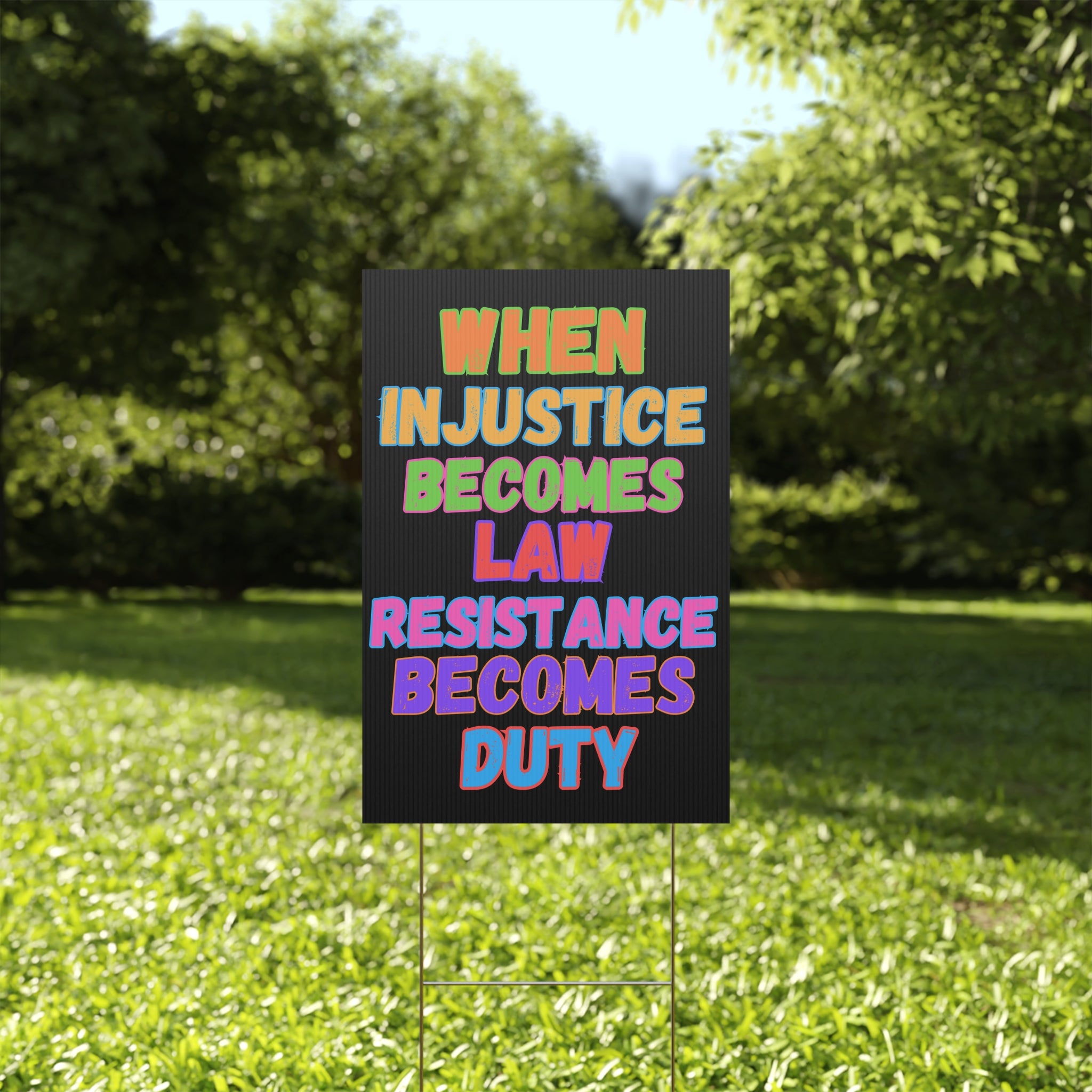 Resistance Yard Sign, Political Activists, Save Democracy, Anti Trump, Protest Poster, Protest Sign, Political Protest, Yard Decor,