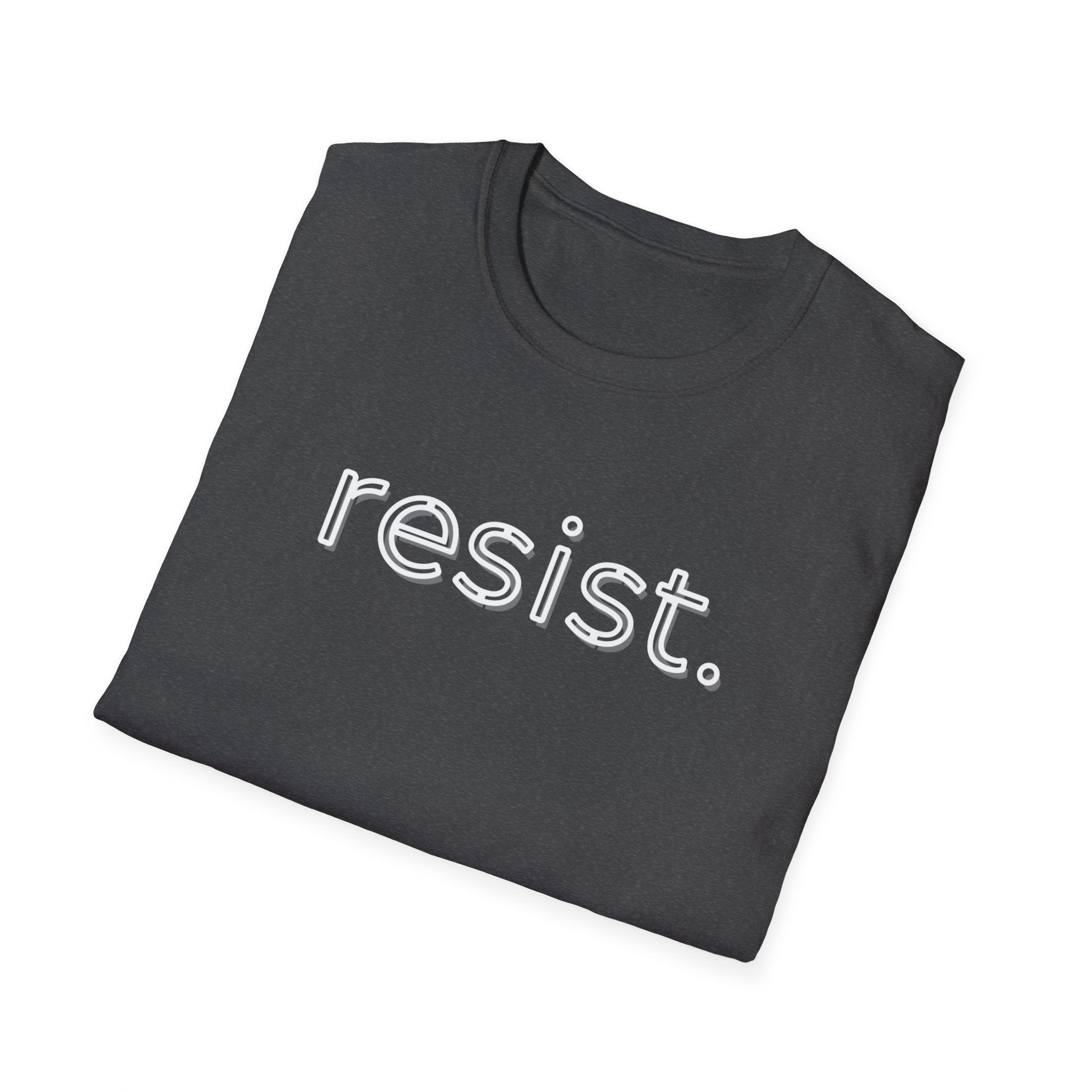Political Activist Resistance Unisex Softstyle T-Shirt, Anti Trump Protest Tee, Activism Shirt, Resist Movement Top, Liberal Apparel