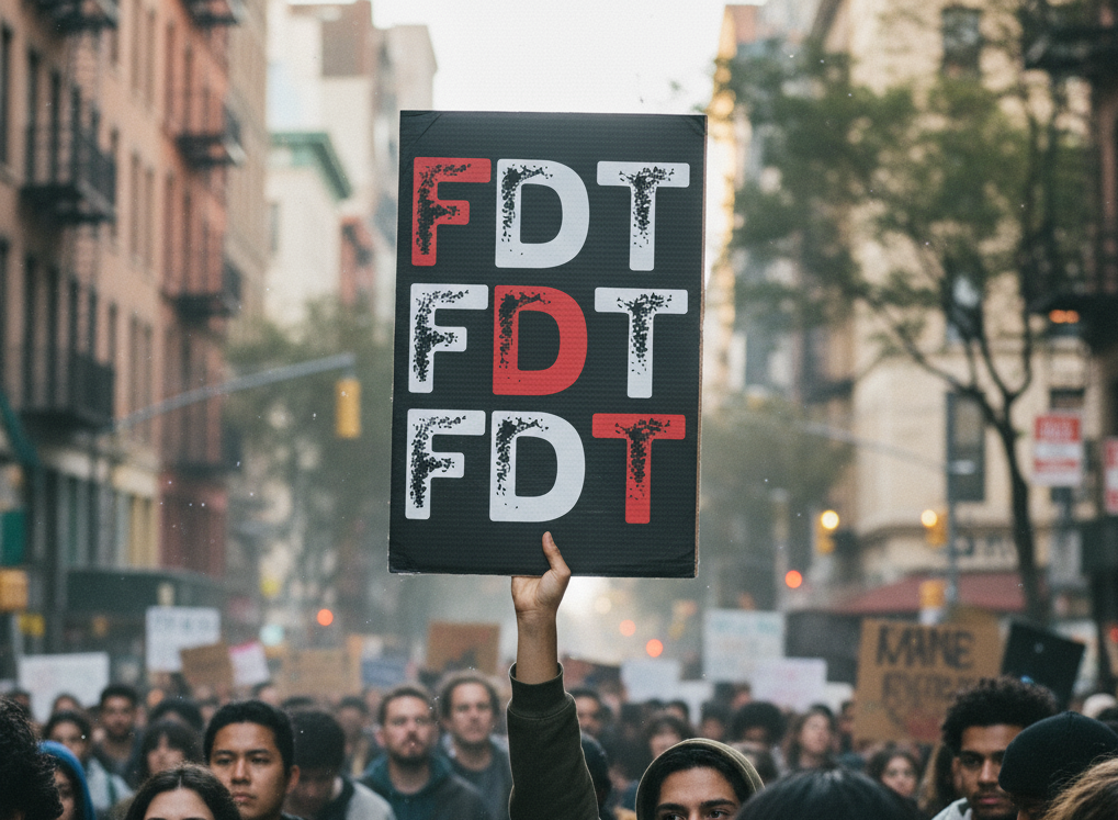 Political Activist Yard Sign, Anti Trump Protest Decoration, FDT Resistance Placard, Resist Movement Poster, Political Rights Activists