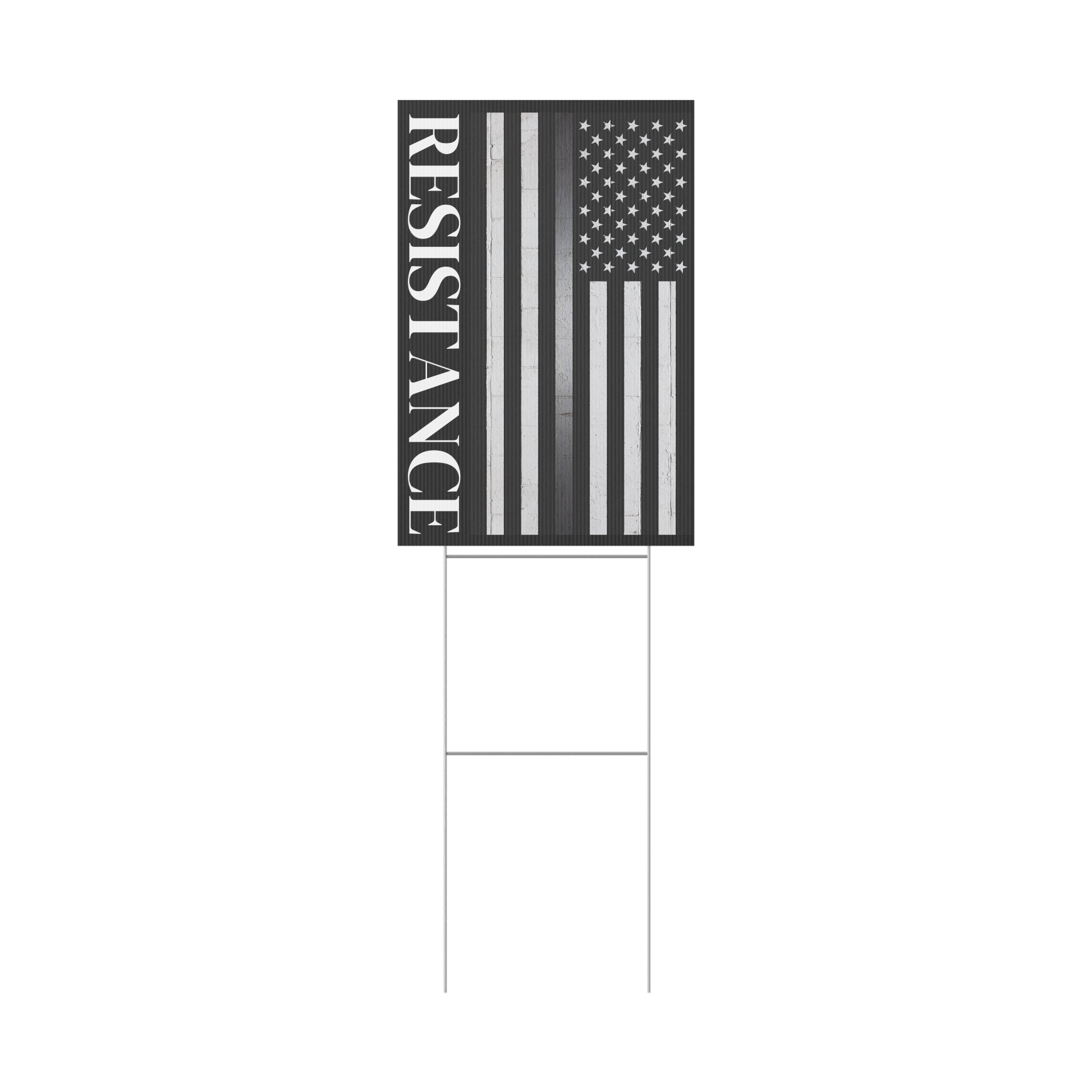 Resistance Movement Plastic Yard Sign, Anti Trump Protest Rights Activists Activism Protester Lawn Poster, Protest Politics Demonstration