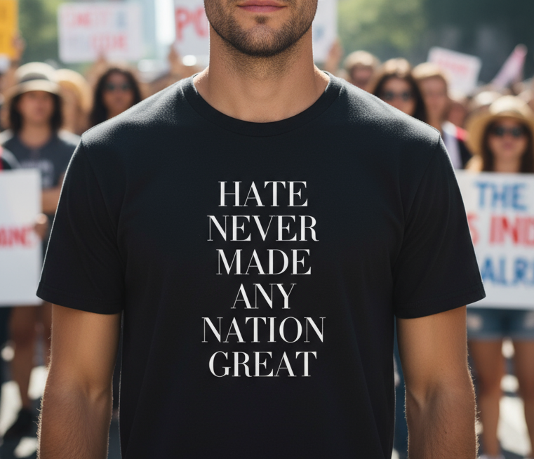 Hate never made any nation great protest shirt, Anti Trump T-Shirt