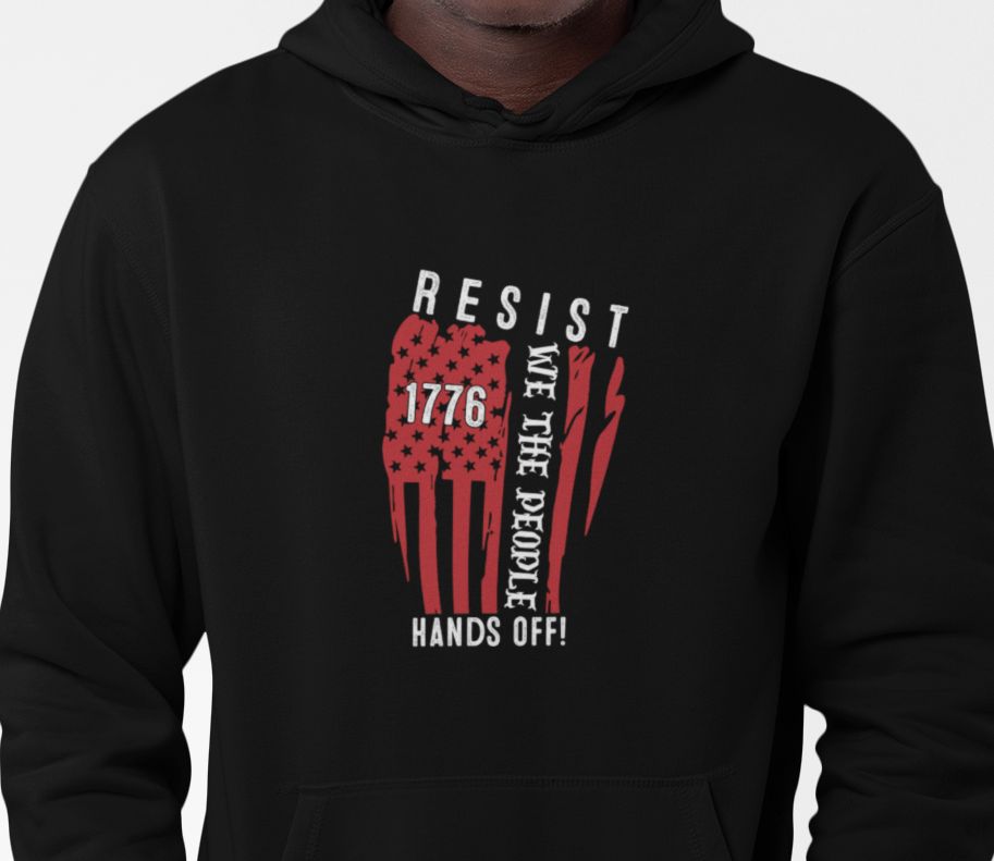 Political Activist Hoodie, Anti Trump Protest Sweatshirt, Human Rights Activist Pullover, Resist Save Democracy Jumper, Unisex Activism