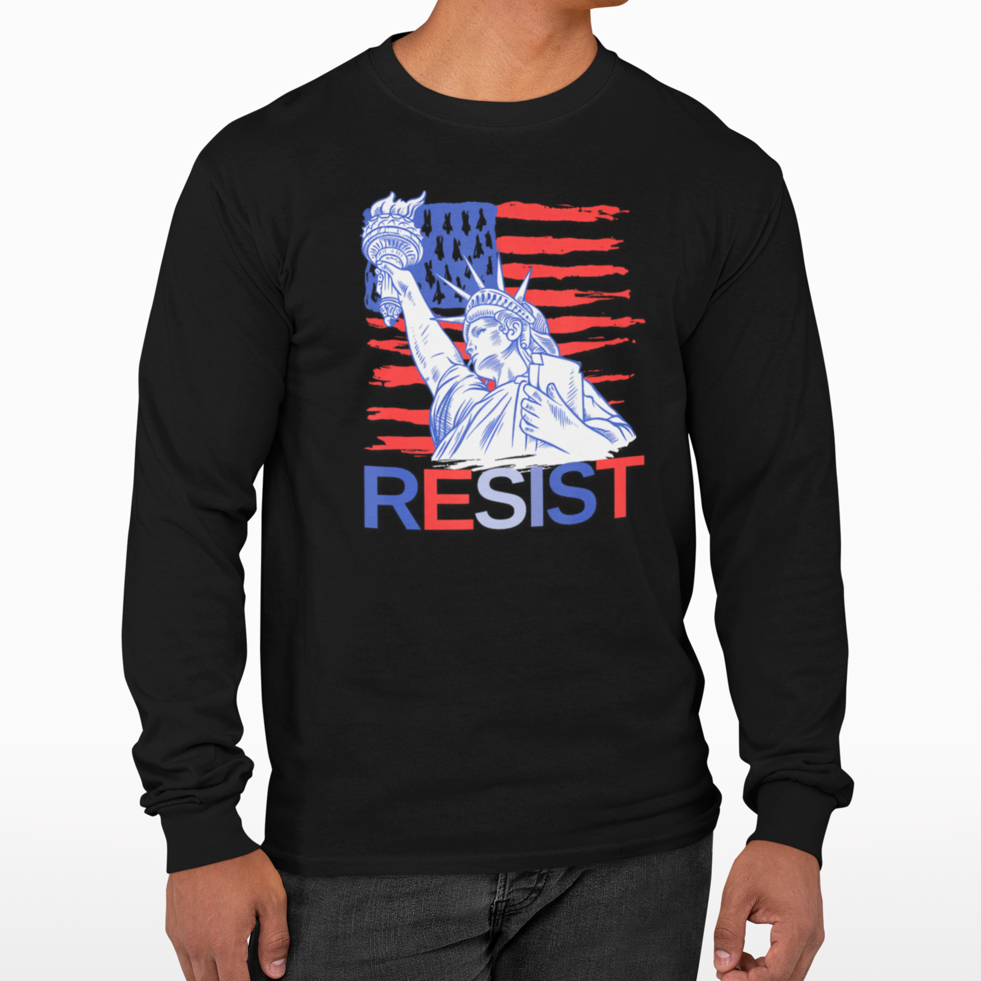 Political Activists Tee, Resist Shirt, Anti Trump Long Sleeve, Human Rights Apparel, Protest Clothing for Protests Resistance Movement Apparel