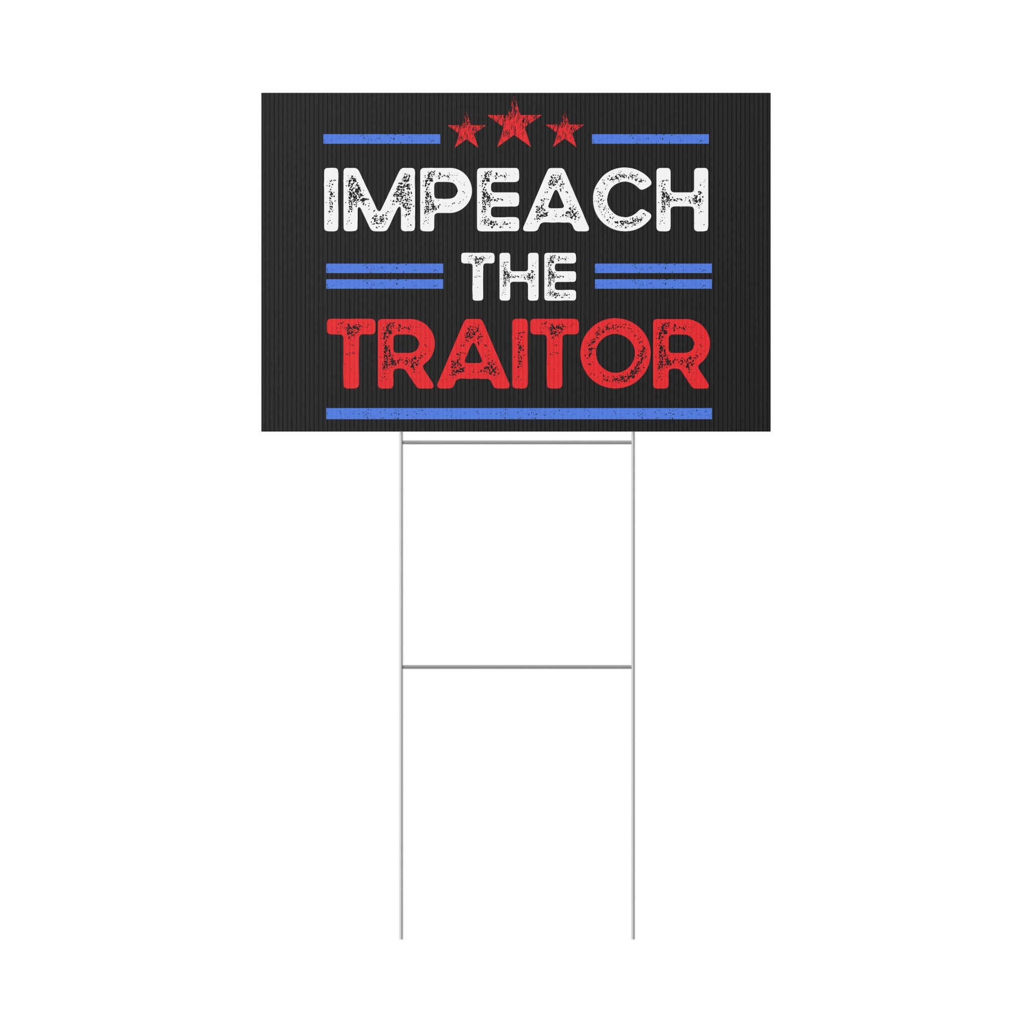 Political Rights Activists Plastic Yard Sign, Anti Trump, Resist, Impeach the Traitor, Protest Sign, Resistance Decor, Political Statement,