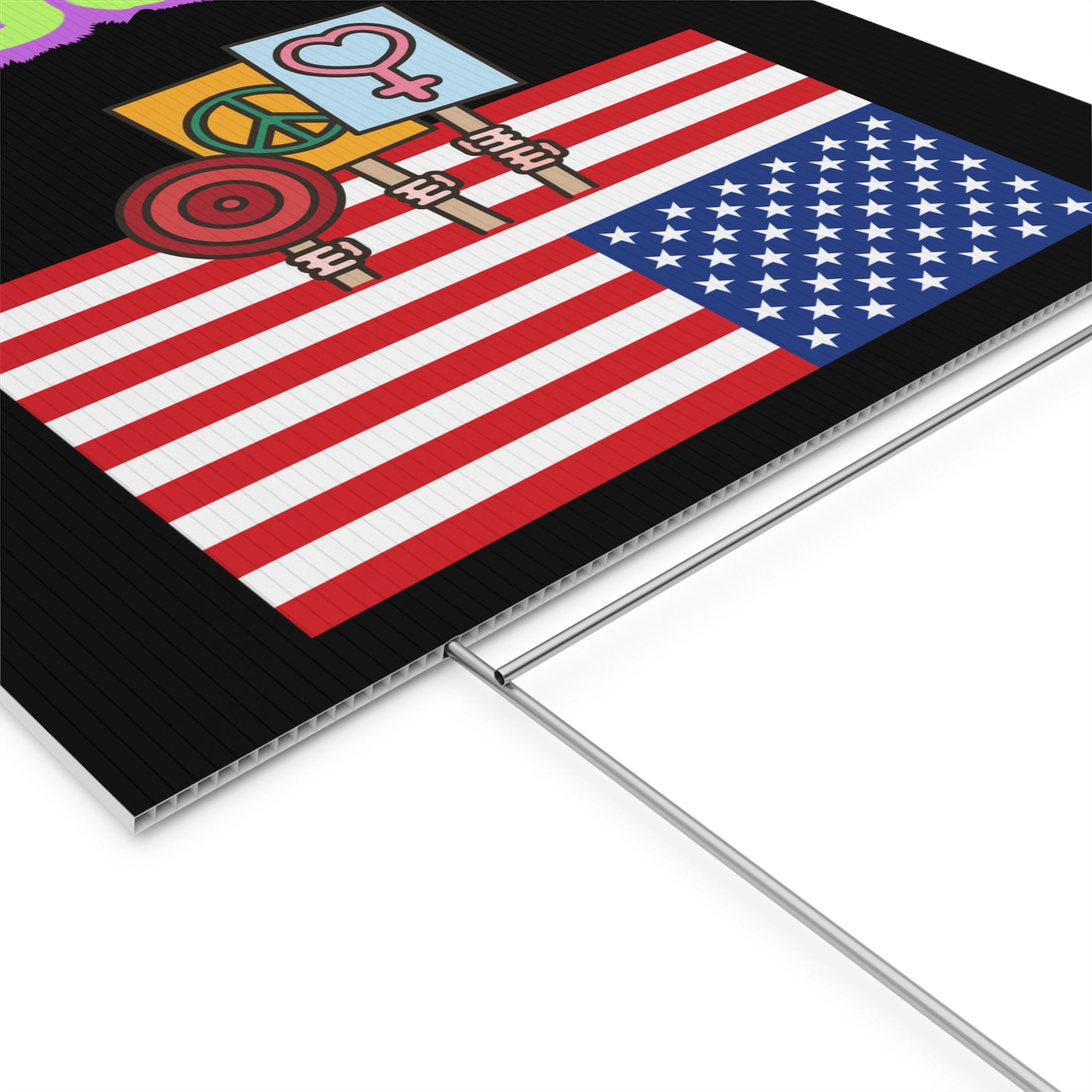 Political Protest Plastic Yard Sign, Anti Trump, Save Democracy, Liberal Democrat, Resist, Resistance, Political Activism, Election Season