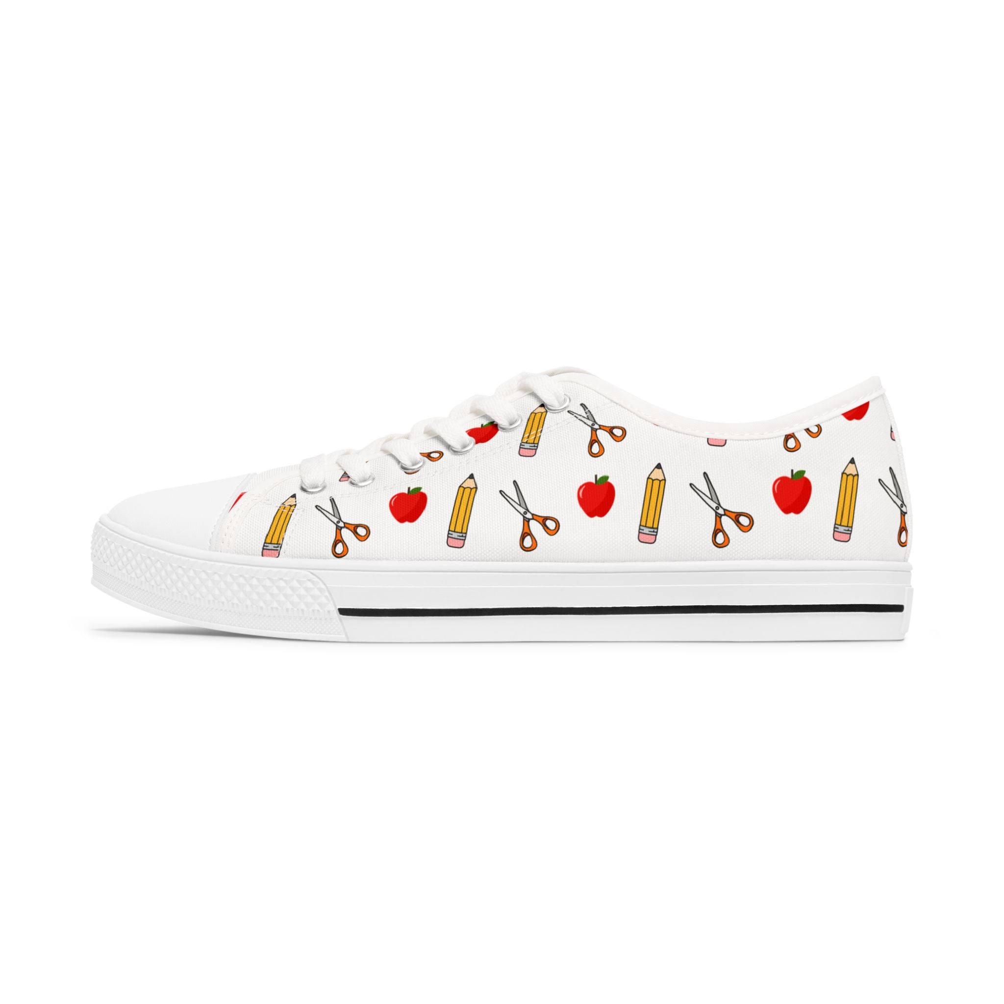 Creative Classroom Sneakers, Teacher Gifts, Art Supplies Design, Women's Casual Shoes, Perfect for Back to School and Teacher Appreciation