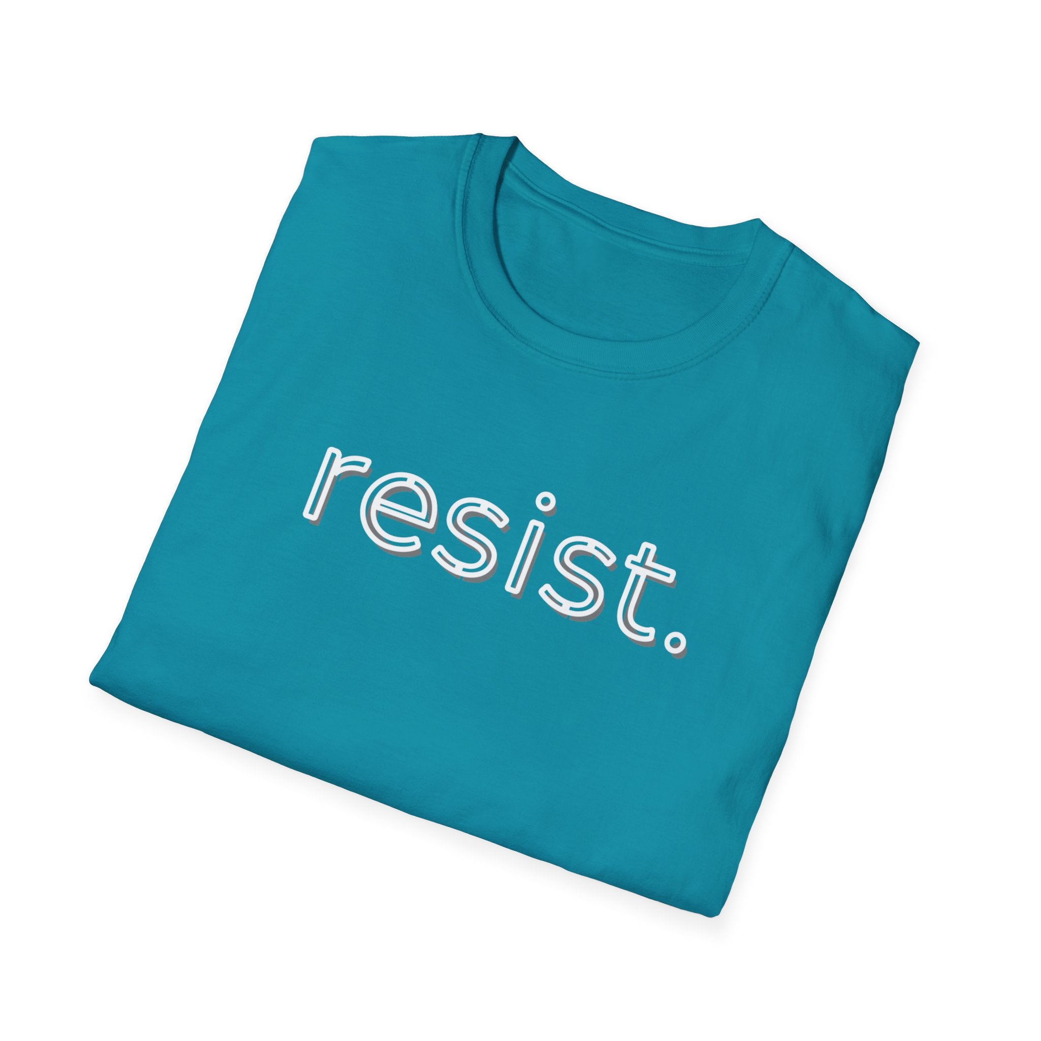 Political Activist Resistance Unisex Softstyle T-Shirt, Anti Trump Protest Tee, Activism Shirt, Resist Movement Top, Liberal Apparel
