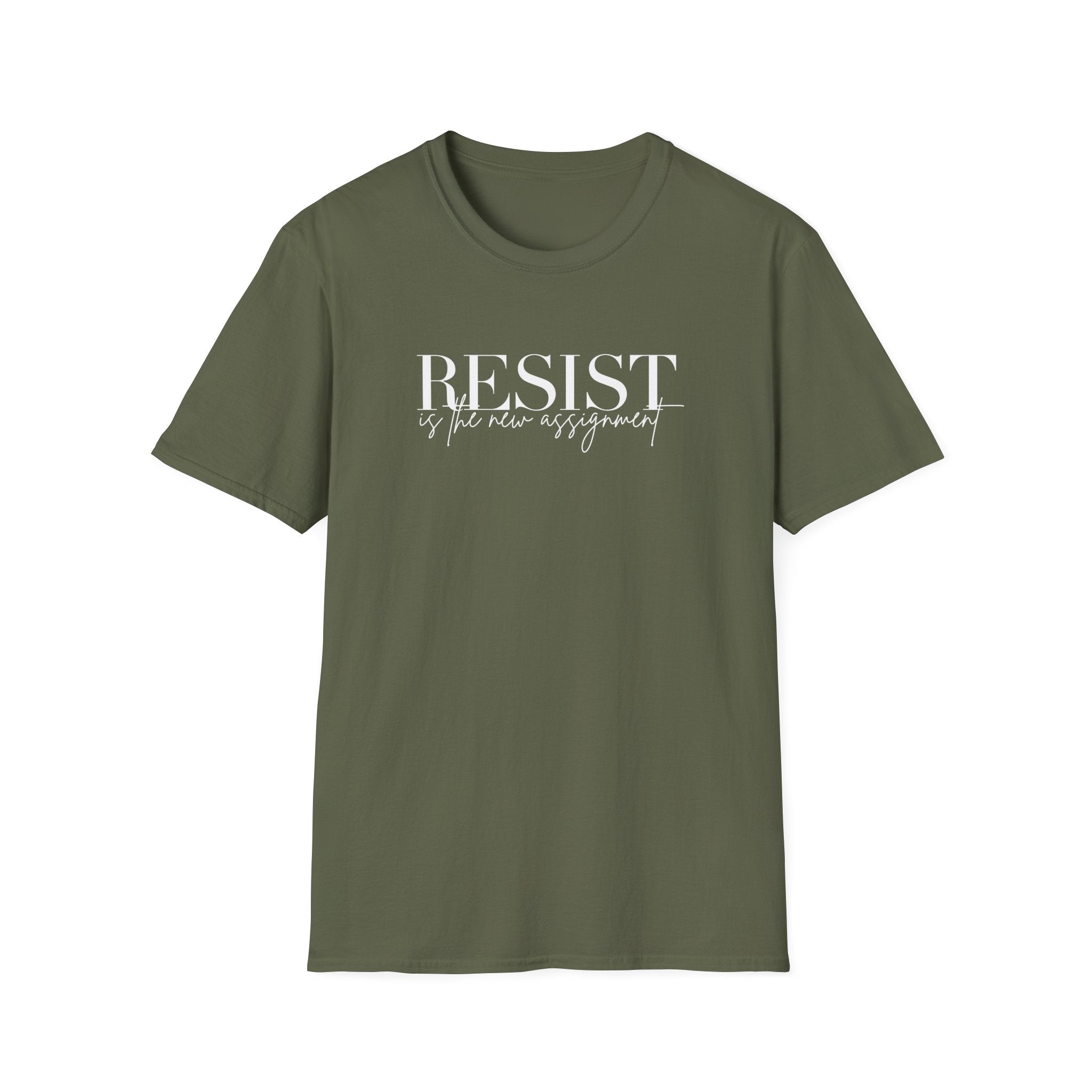 Resistance Unisex Softstyle T-Shirt, Anti Trump Political Activist Tee, Protest Shirt, Activism Clothing, Liberal Gift