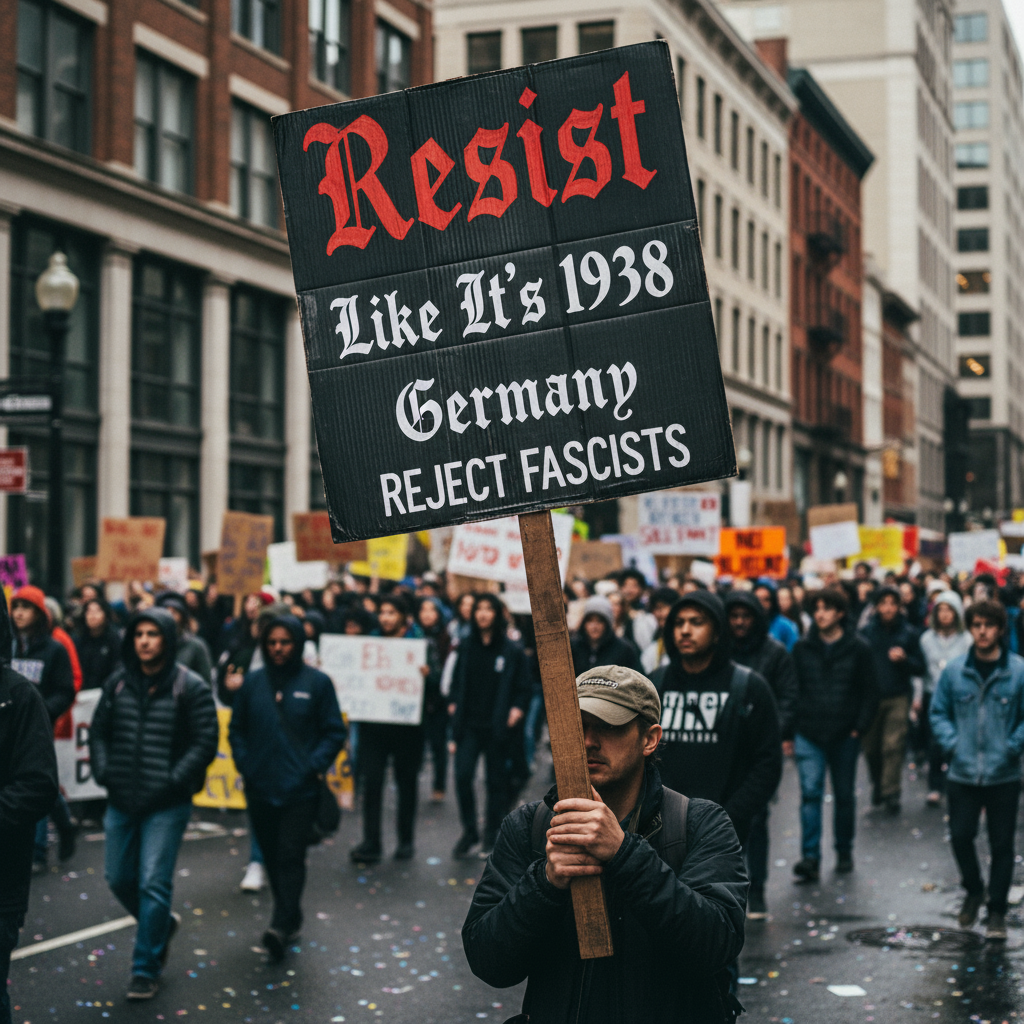 Protest Sign, Activist Poster, Anti Trump Resist Fascists Rights Activists, Political Activism Decor, Social Justice Art Print, Human Rights Activists Sign, Save Democracy