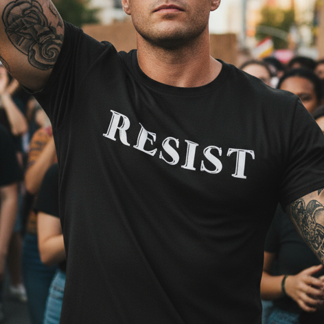 Resist Human Rights Activists Unisex T-Shirt, Anti Trump Protest Tee, Equality Shirt, Political Activism Apparel Save Demoracy Equality Inclusion