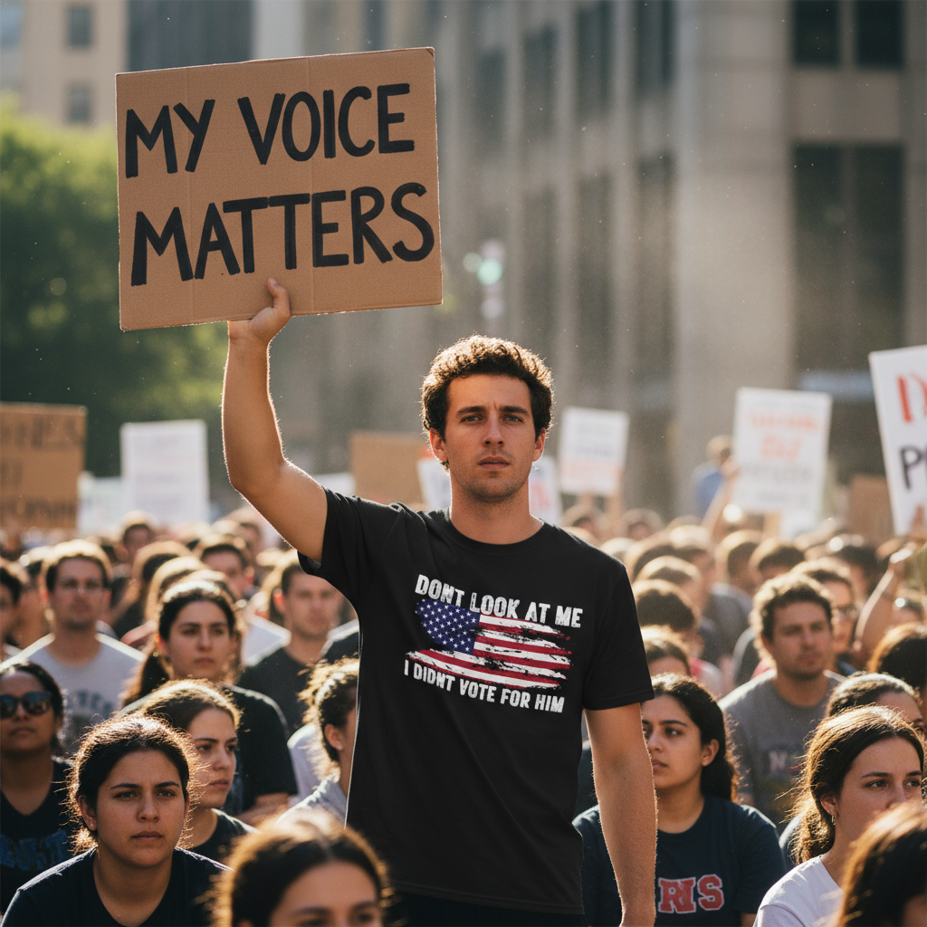 Anti Trump Unisex T-Shirt, Funny Political Gift for Democrats, Protest Tee, Liberal Statement Clothing, Resist Apparel No Kings Protest FDT