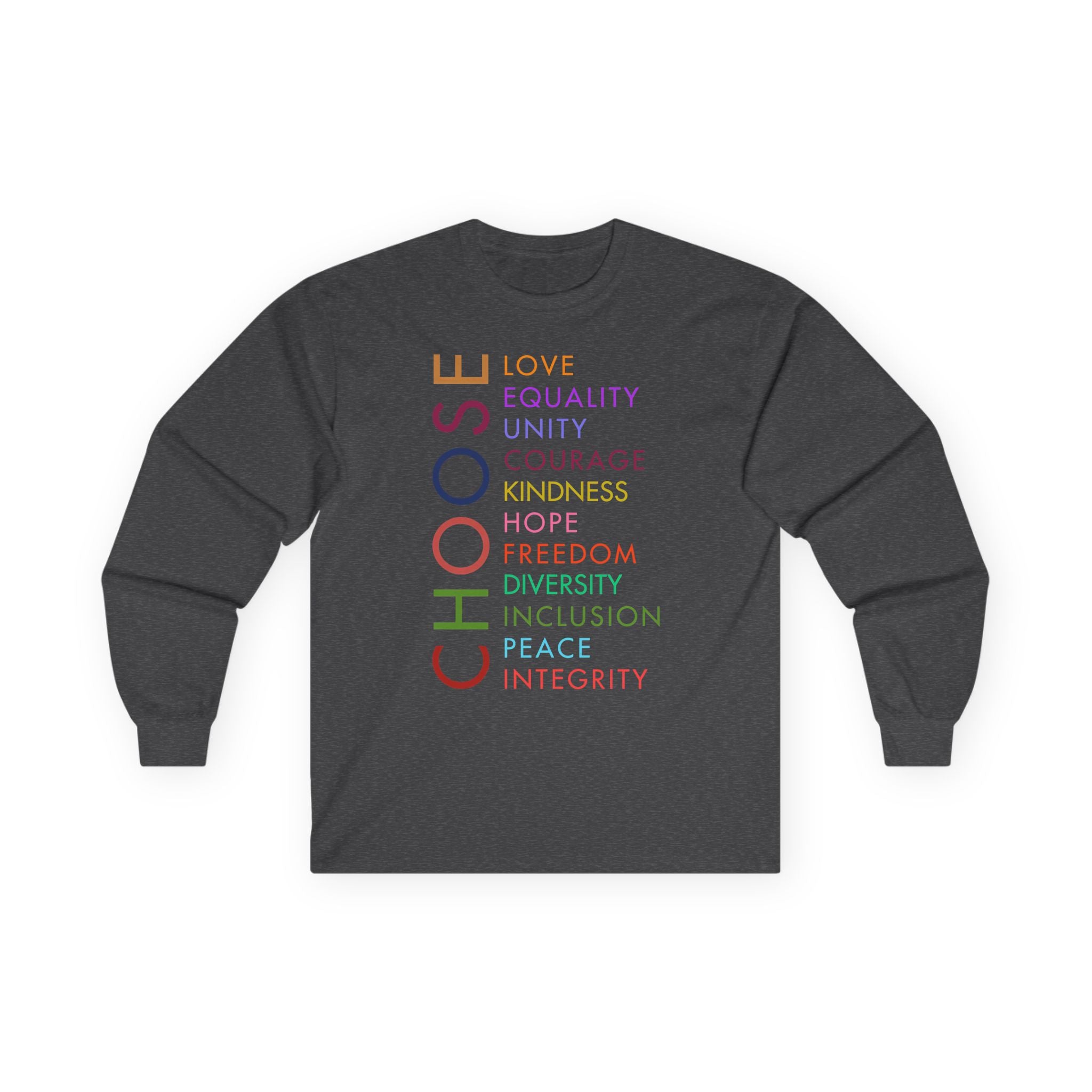 Equality Activist T-Shirt, Kindness Tee, Human Rights Long Sleeve Shirt, Unisex Cotton Top, Anti Trump Apparel Save Democracy Protest Equality Inclusion Human Rights Shirt