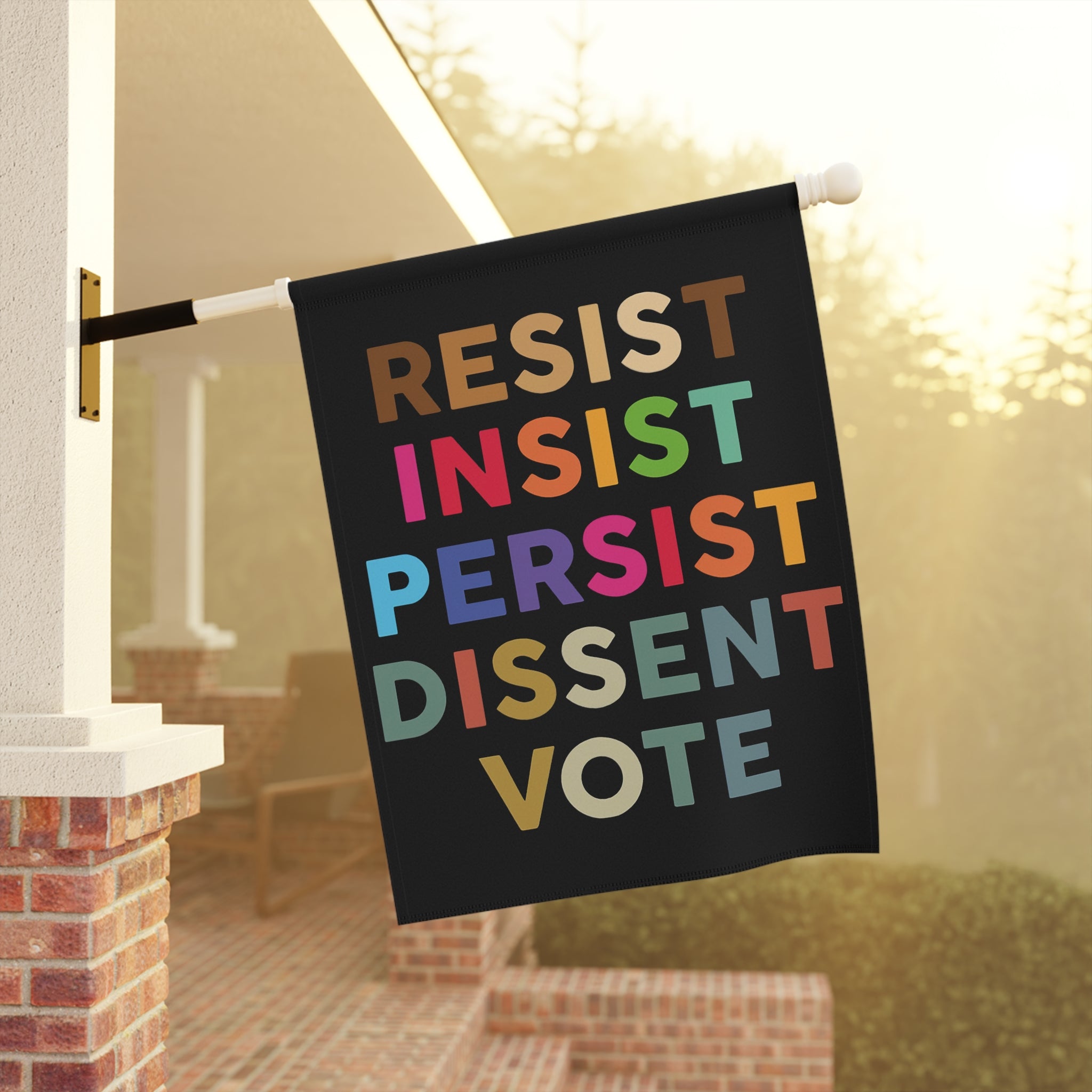 Banner, Anti Trump, Resist Protest Save Democracy Rights Activists, Garden Flag, House Decoration, Outdoor Sign, Protester Gift, Political