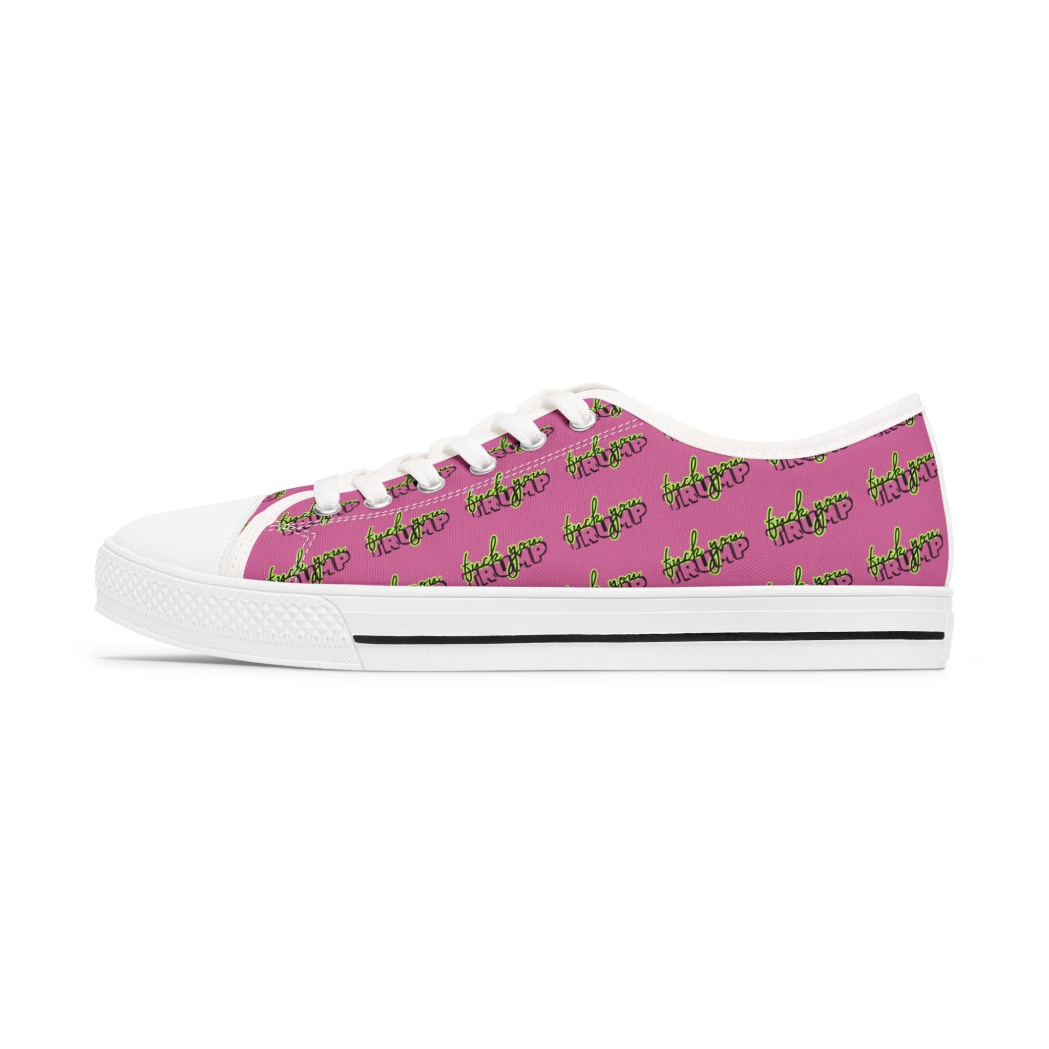 Political Rights Activists Low Top Sneakers, Anti Trump FDT Shoes, Activist Sneakers, Political Humor Sneakers, Women's Activist Footwear