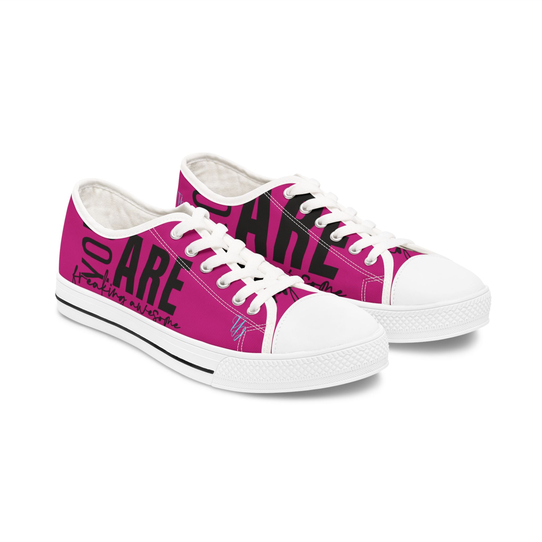 Motivational Low Top Sneakers for Women - Inspirational Quotes Athletic Shoes, Positive Affirmation Footwear, Empowering Sneaker Gift,