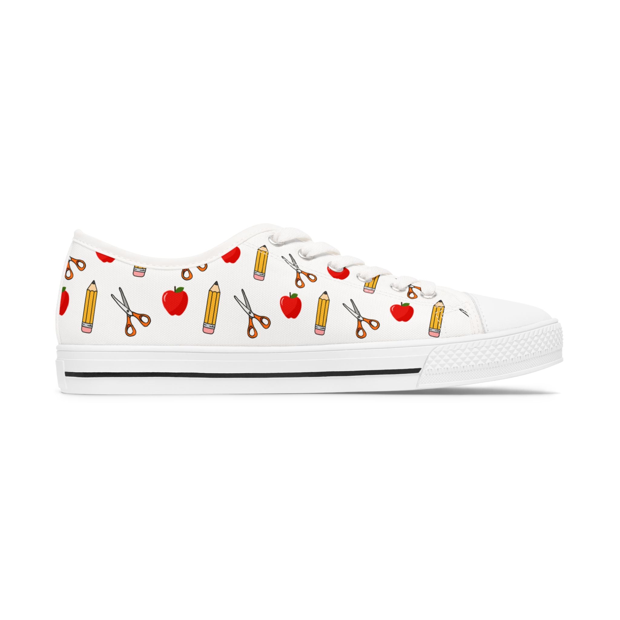 Creative Classroom Sneakers, Teacher Gifts, Art Supplies Design, Women's Casual Shoes, Perfect for Back to School and Teacher Appreciation