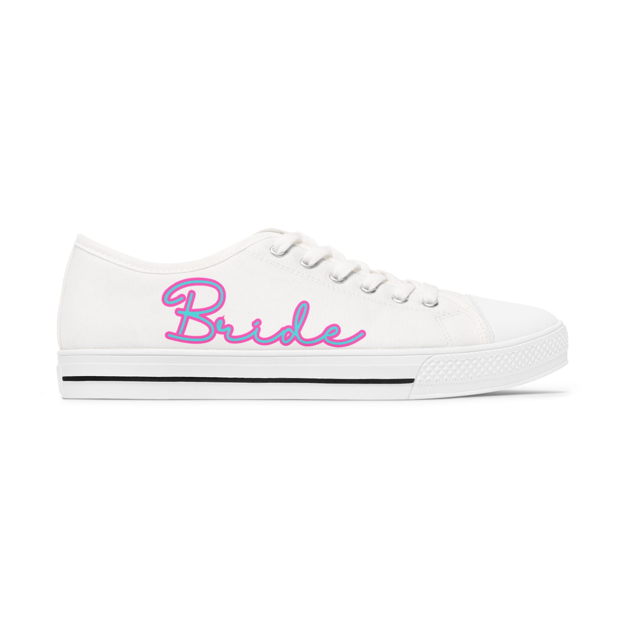 Bride Low Top Sneakers, Wedding Shower Gifts, Bachelorette Party Shoes, Gift for the Bride, Women's Wedding Sneakers, Wedding Gift Ideas