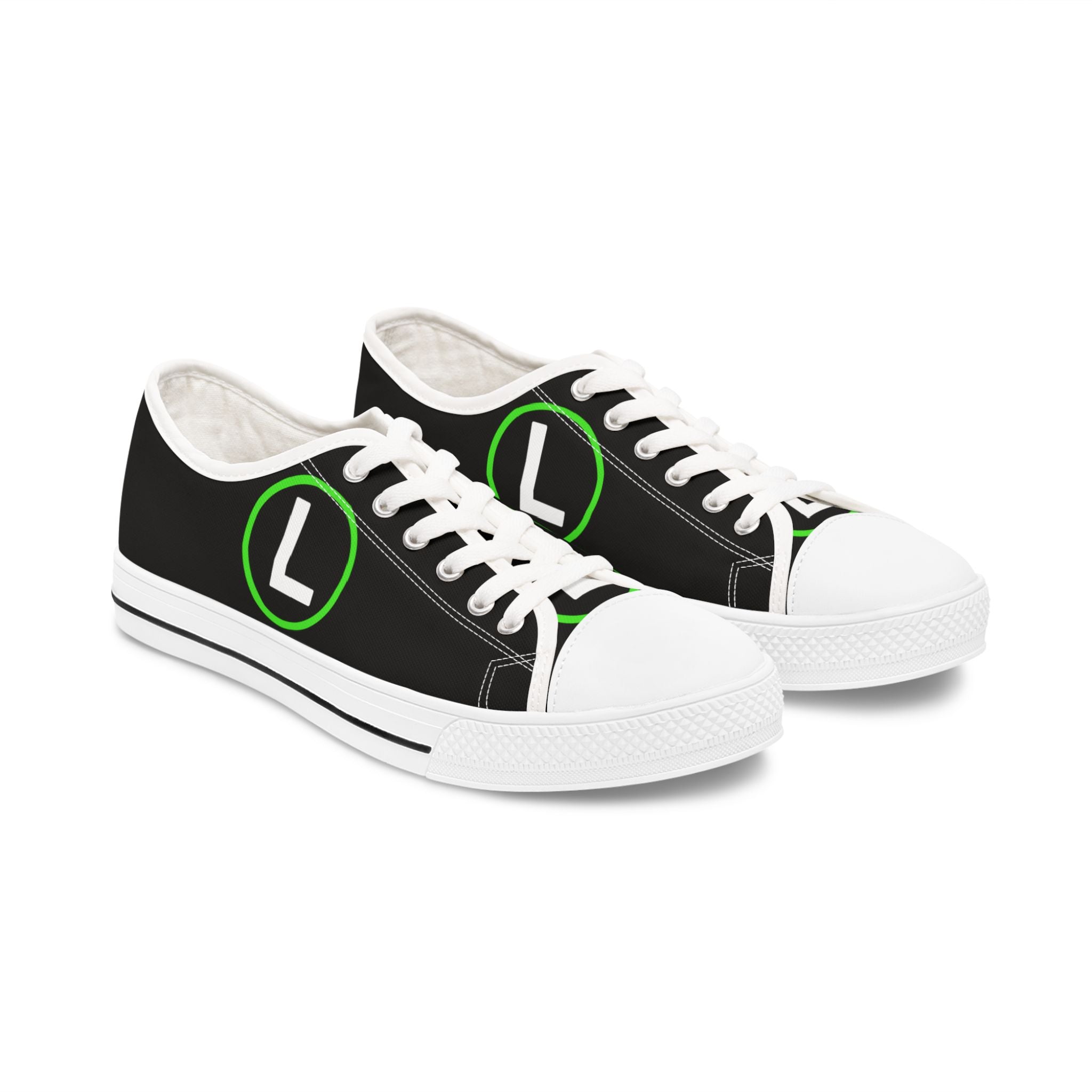 Luigi Activist Low Top Sneakers, Women's Rights, Affordable Healthcare Shoes, Protester Sneakers, Feminist Footwear, Social Justice Activist