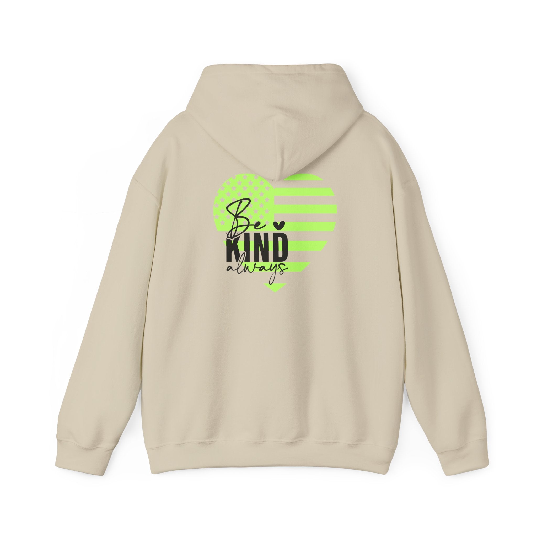 Be Kind Always Inspirational Hoodie, Bright Colors, Unisex Sweatshirt, Positive Quote Long Sleeve, Gift for Men Women Teens, Cozy Jumper,