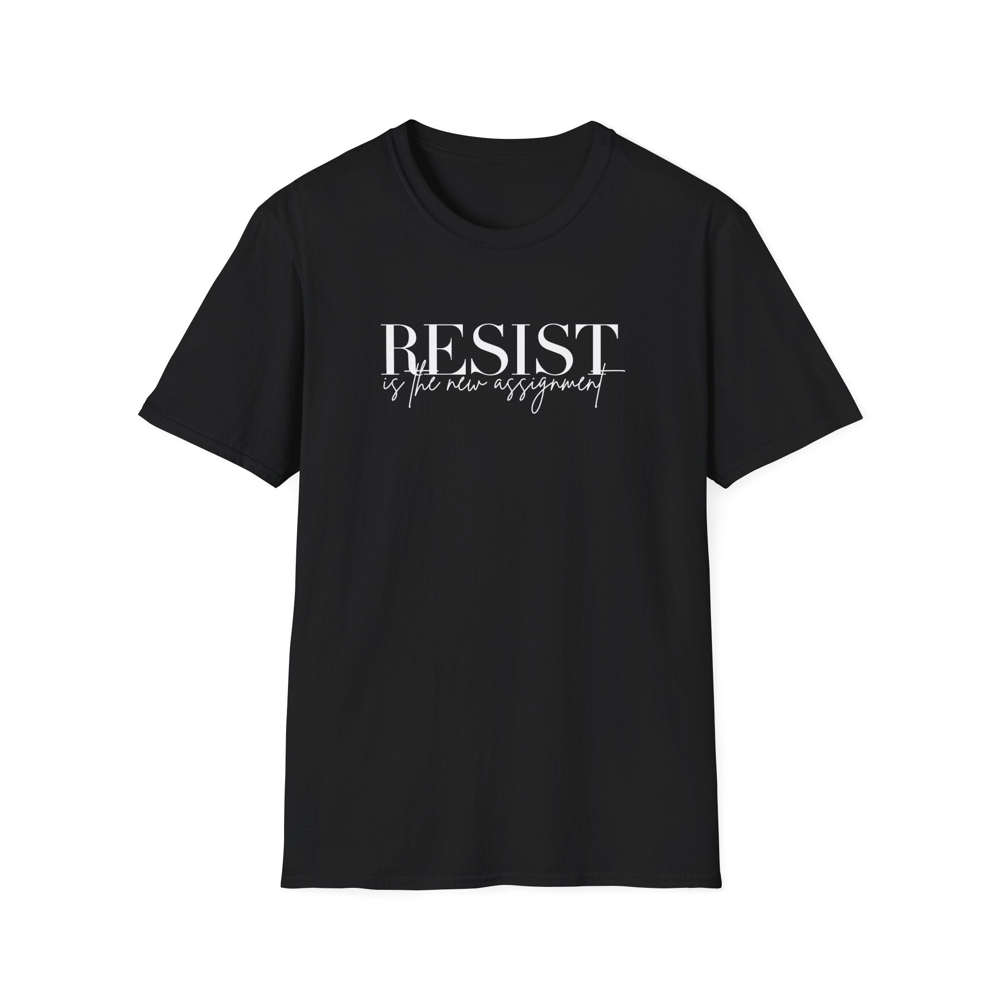 Resistance Unisex Softstyle T-Shirt, Anti Trump Political Activist Tee, Protest Shirt, Activism Clothing, Liberal Gift
