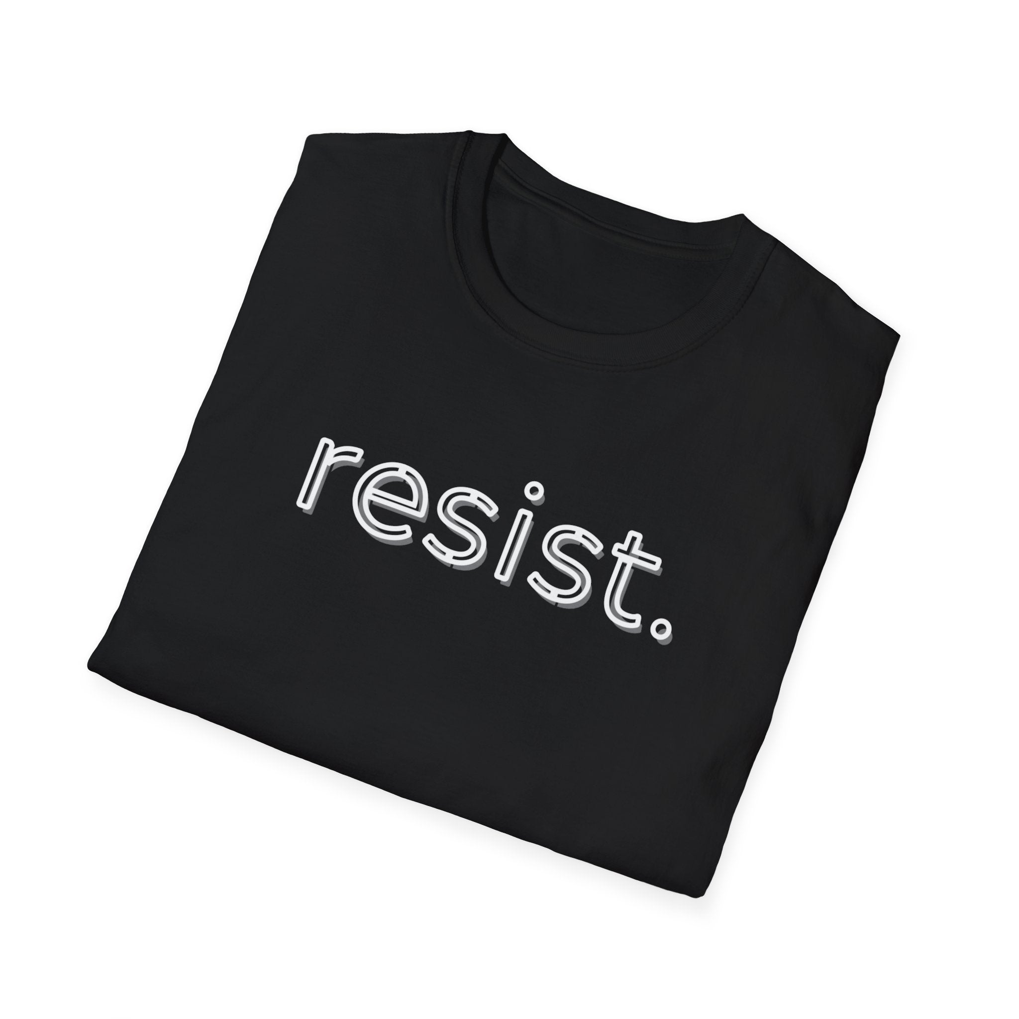 Political Activist Resistance Unisex Softstyle T-Shirt, Anti Trump Protest Tee, Activism Shirt, Resist Movement Top, Liberal Apparel