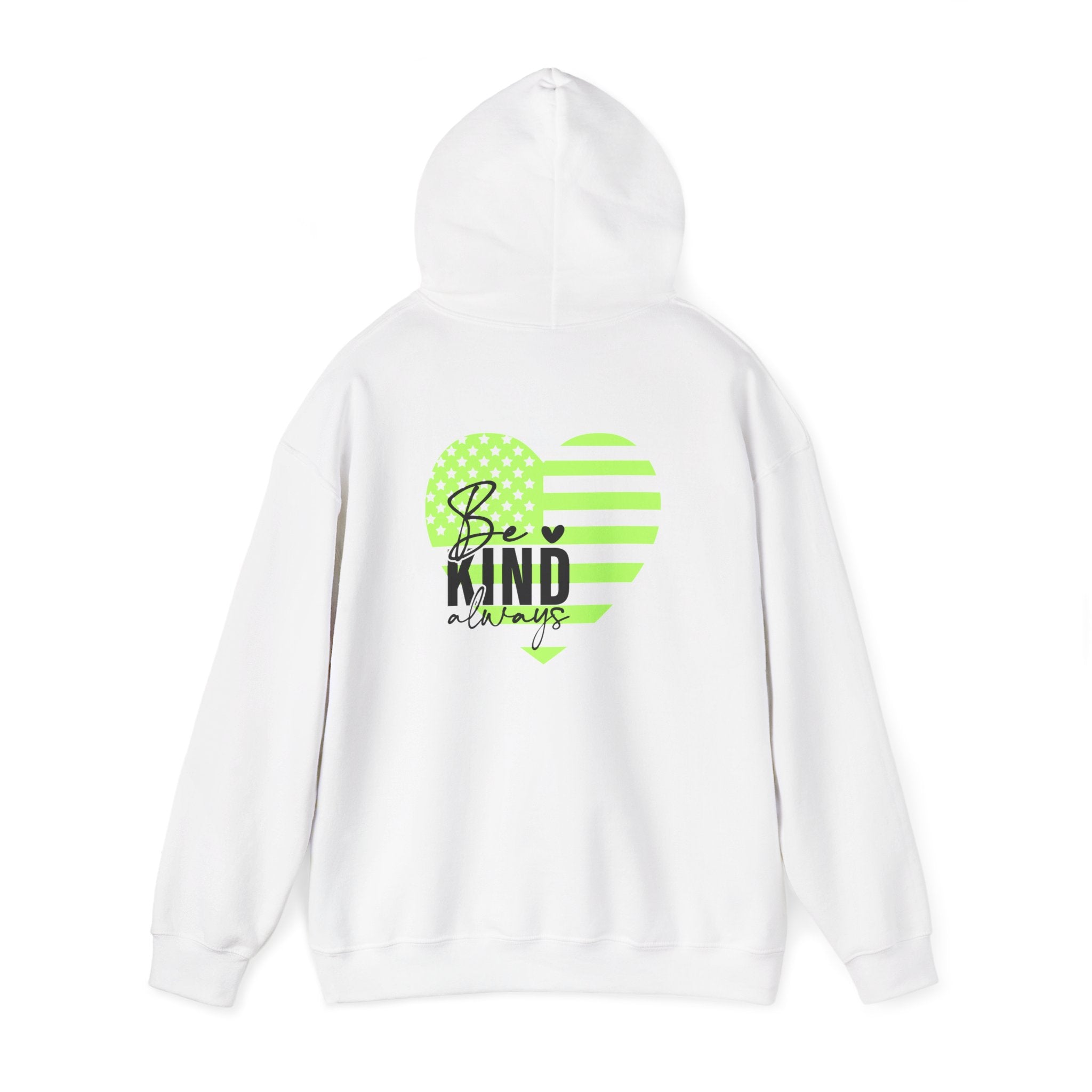 Be Kind Always Inspirational Hoodie, Bright Colors, Unisex Sweatshirt, Positive Quote Long Sleeve, Gift for Men Women Teens, Cozy Jumper,