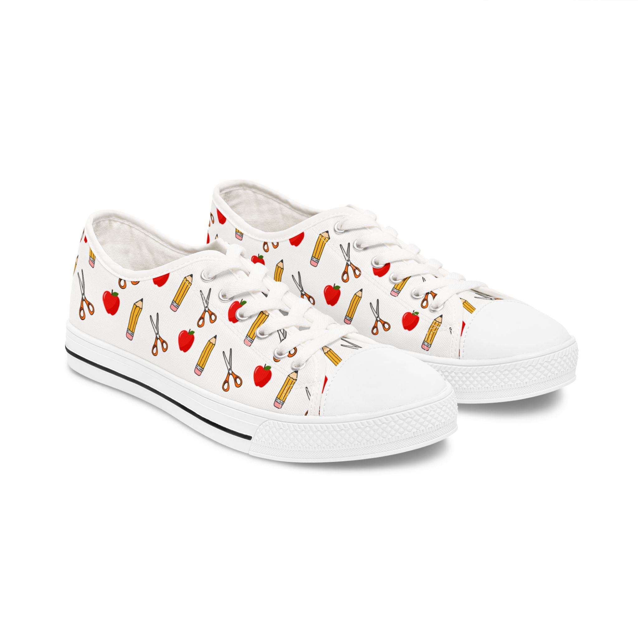 Creative Classroom Sneakers, Teacher Gifts, Art Supplies Design, Women's Casual Shoes, Perfect for Back to School and Teacher Appreciation