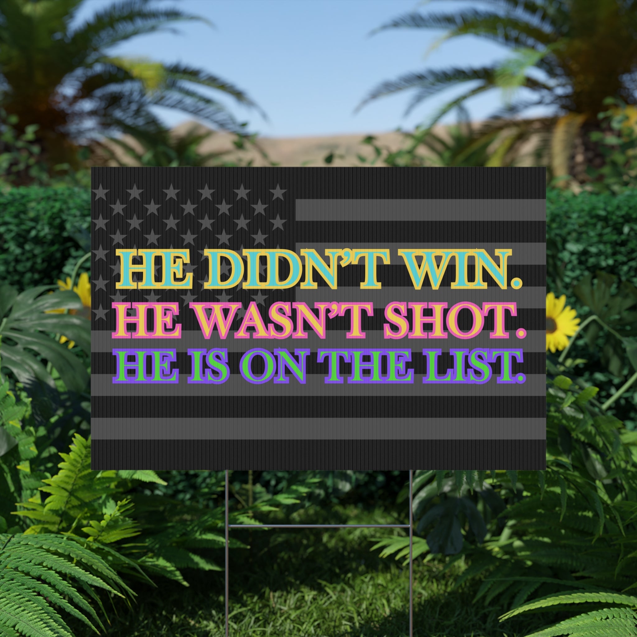 Political Rights Activists Plastic Yard Sign, Anti Trump, Equality No Kings, Resist, Protest Sign, Social Justice Yard Decor, Activist Gift,