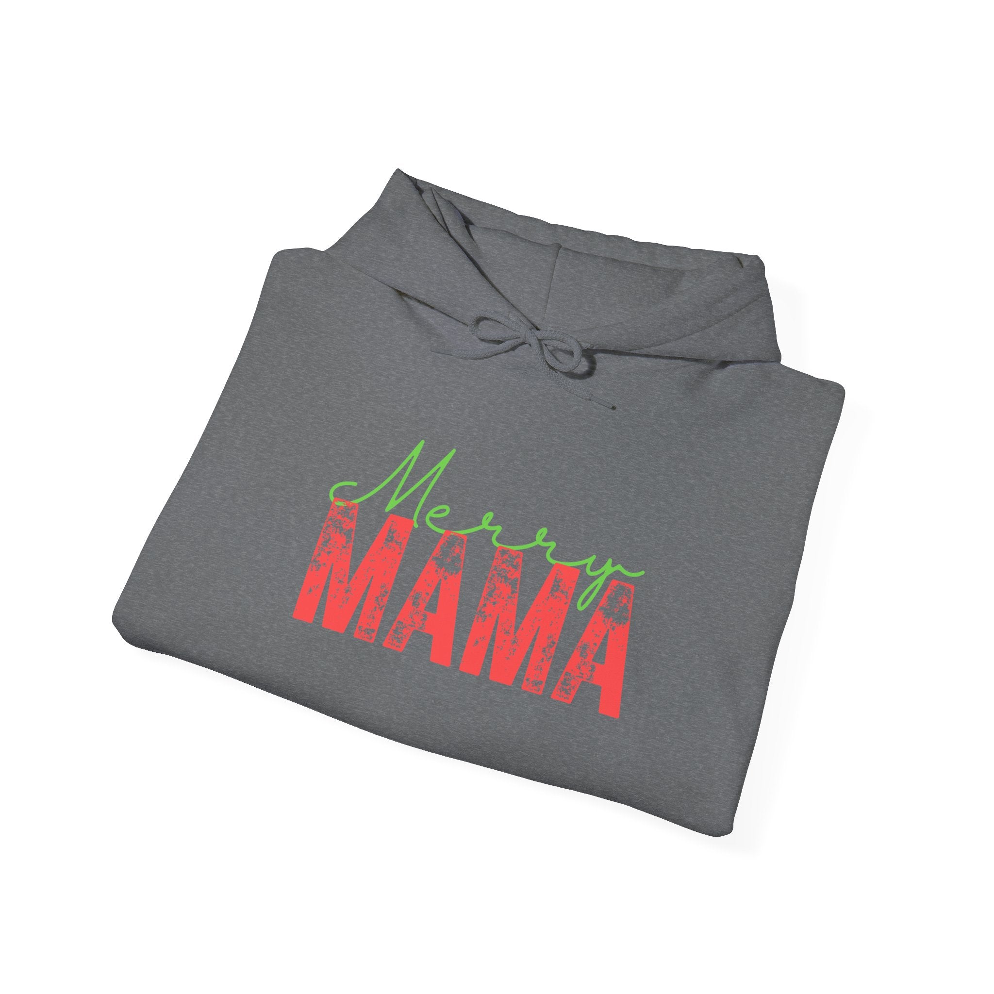 Retro Vintage Style Mama Christmas Hoodie, Unisex Heavy Blend Hooded Sweatshirt Gift for Mom, Christmas Mama Gifts